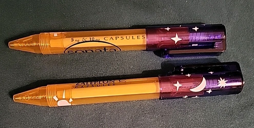 Sonata Zalepon CIV Drug Rep Pharmaceutical Promo Advertising Pen Stars Moon