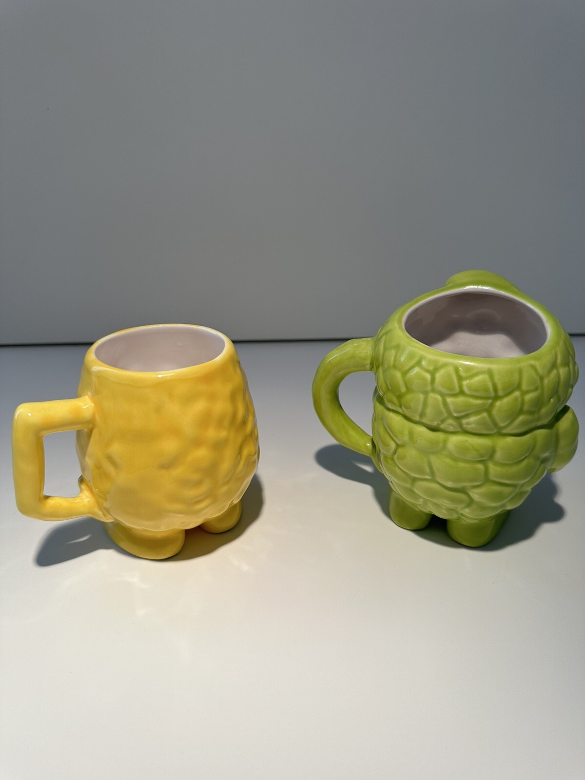 Actors Pharmaceutical Promotional Triglyceride & HDL Ceramic Mugs Green/Yellow