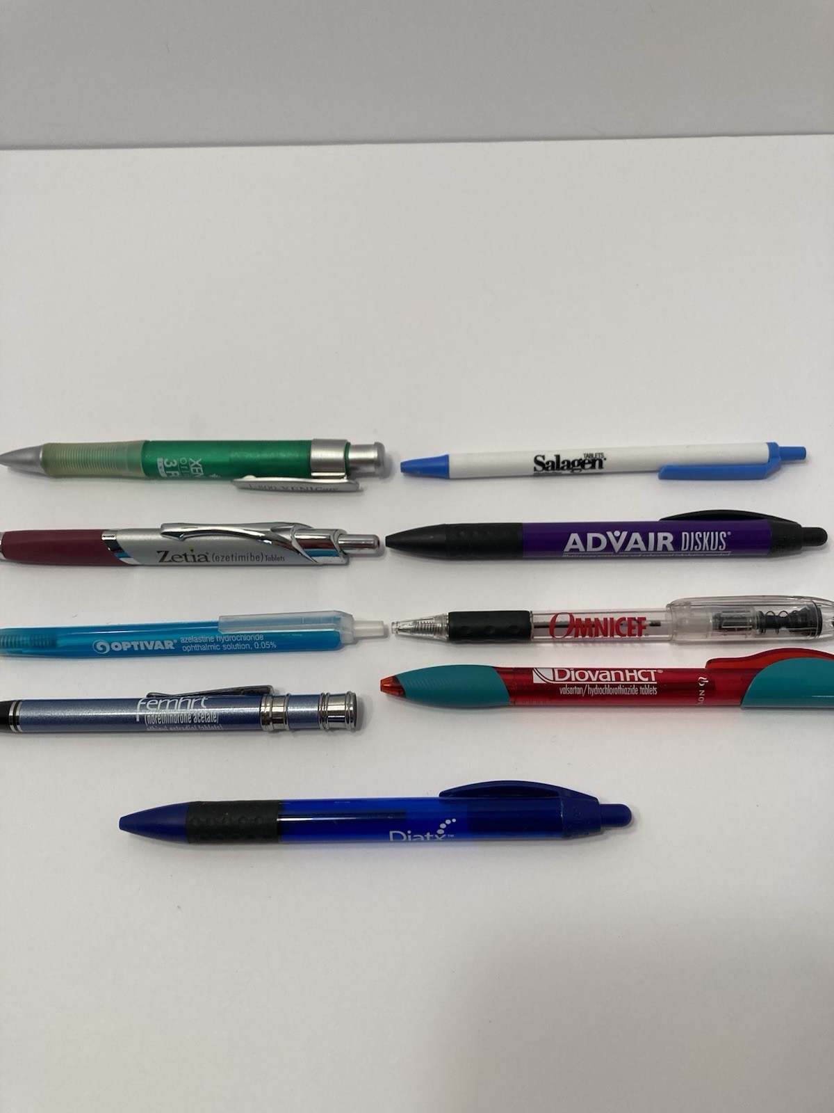 pharmacy drug representative pens lot of (9)