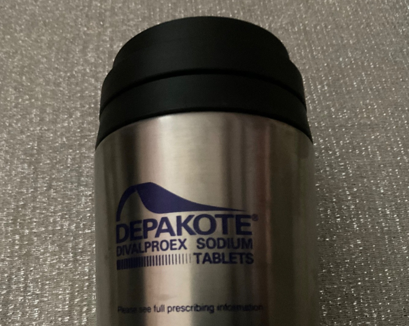 Depakote Drug Rep Tumbler Blue Travel Mug Pharma Advertising Insulated See Pics
