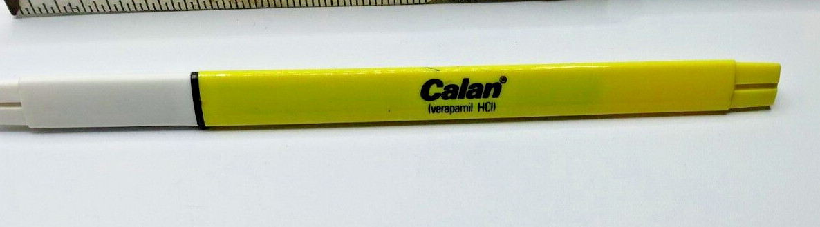 CALAN VERAPAMIL HCL Pharmaceutical Drug Rep Marker Vintage Retro Rare