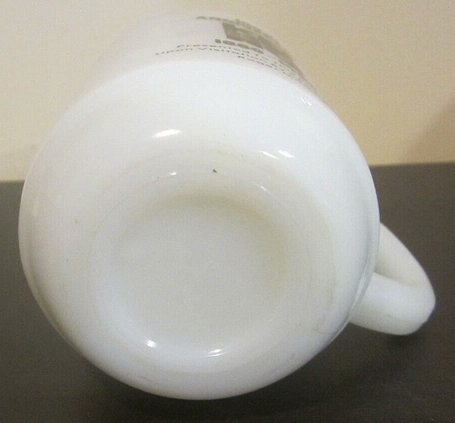 Vintage Fire King Oven Proof 100th Anniversary KPhA 1880-1980 Milk Glass Cup