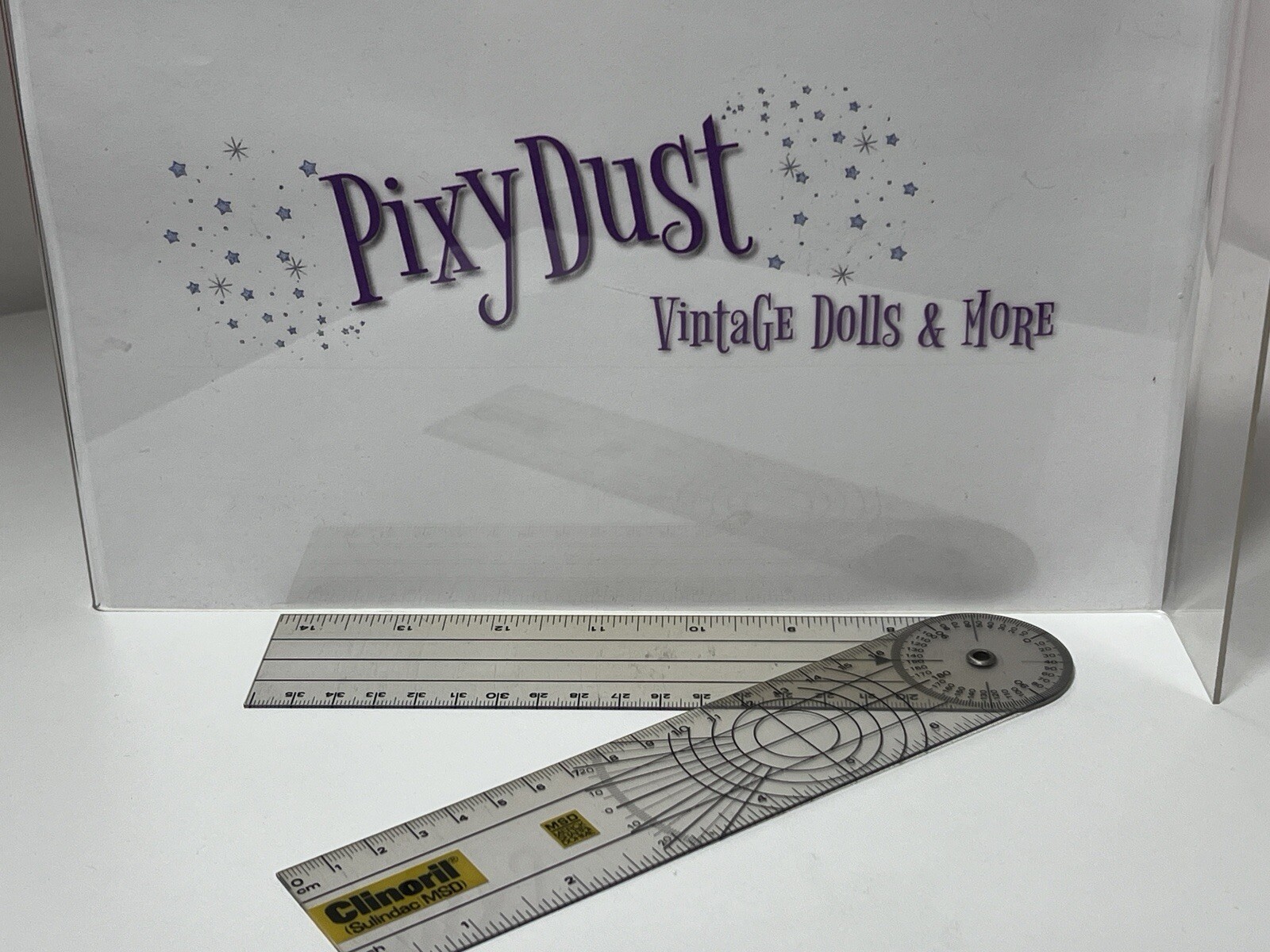 Merck Sharp Dohme CLINORIL Goniometer Angle Ruler Pharmaceutical Promo (MD17)
