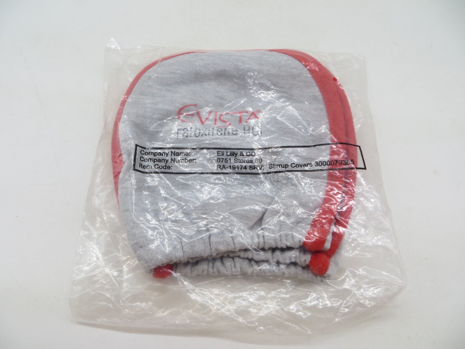 Drug Rep Promo EVISTA Stirrup Covers OBGYN doctors office promotional item