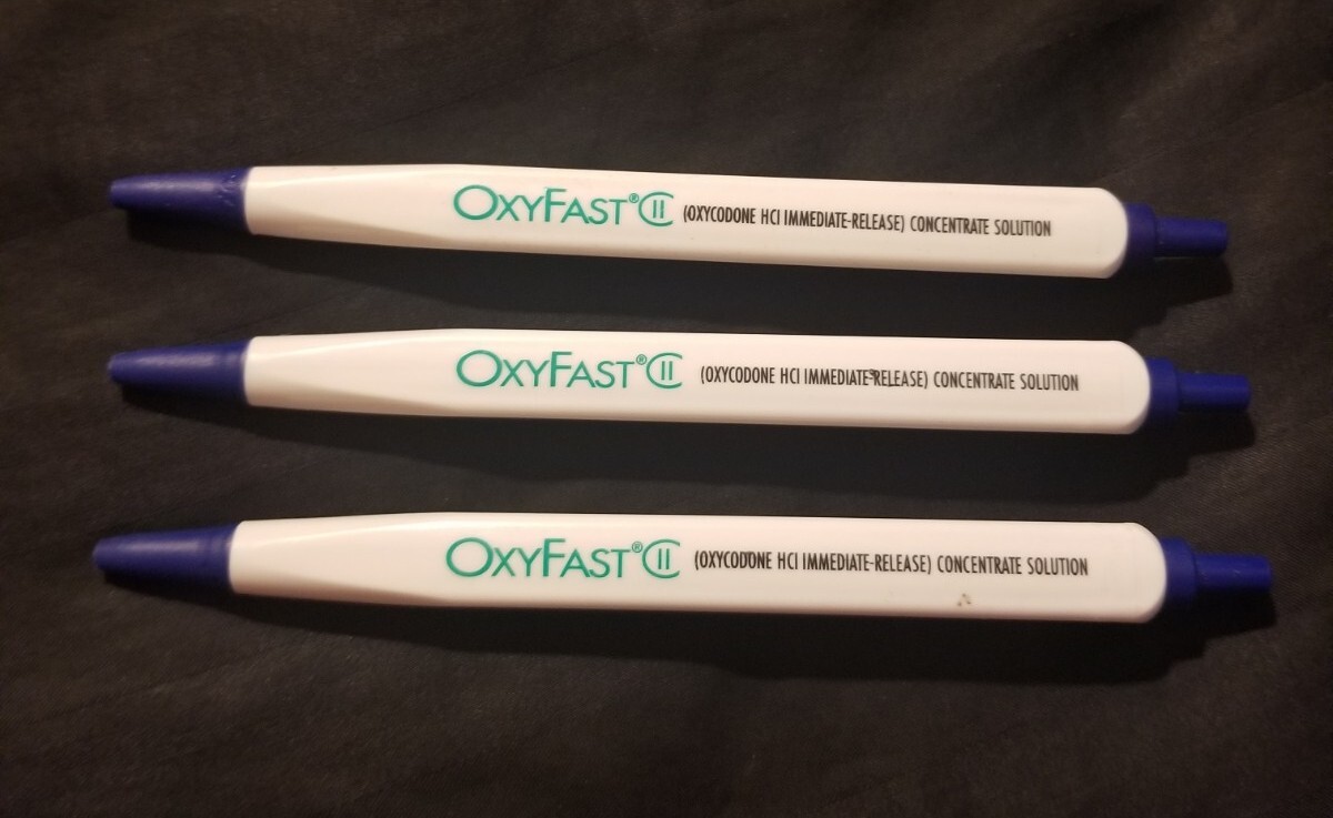 OxyContin Drug Rep Pharmaceutical Ballpoint Pen (3) RARE! OxyFast II