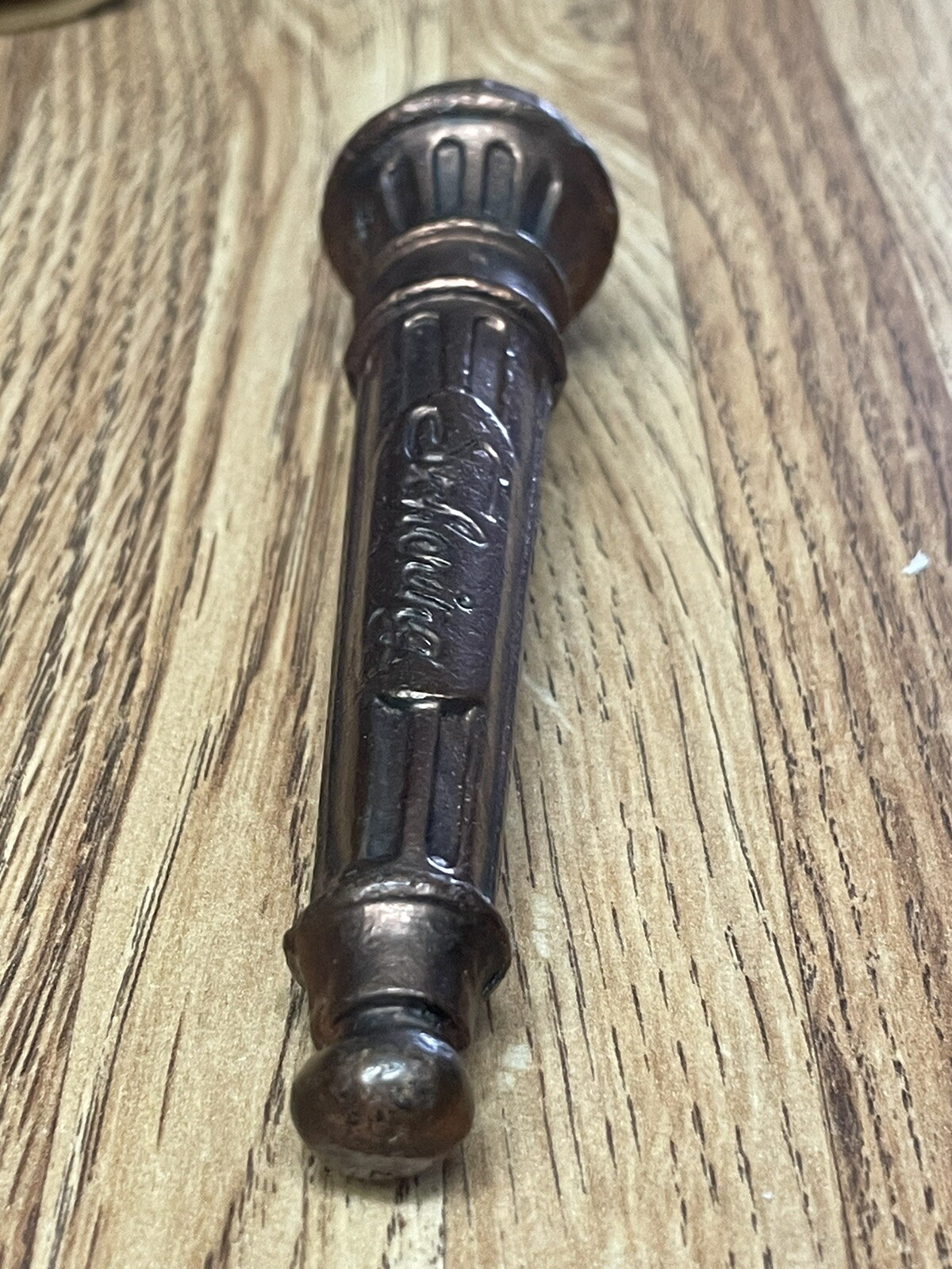 Vtg Heavy Brass Schering 5” Mortar & Pestle – Coricidin. Hon. PHX Fraternities