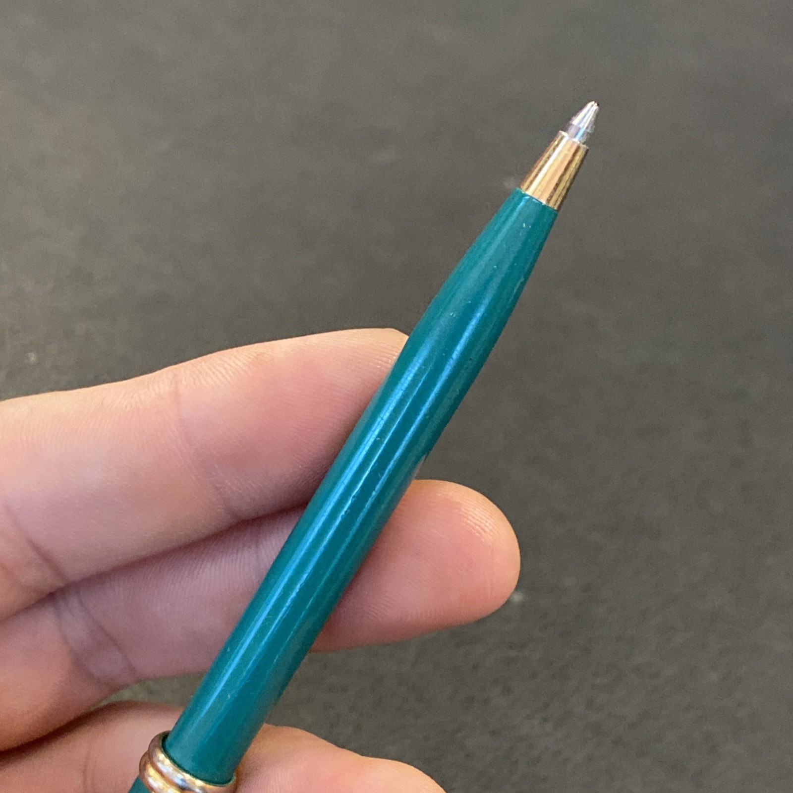 Vtg PFIZER Pharmaceutical Drug Advertising Sales Rep Pen Norvasc Blue Teal Green