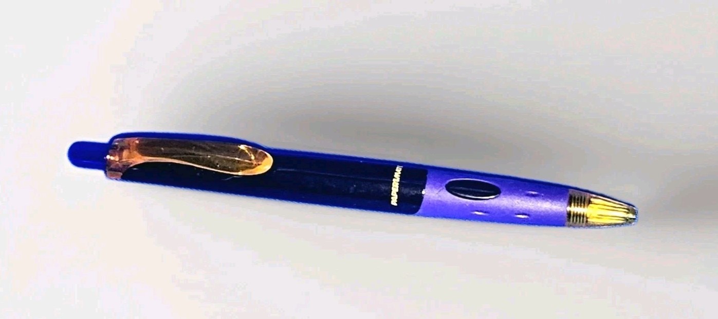Xyzal NEW *Papermate* Black Purple Drug Rep Ink PEN Pharmaceutical Collectible