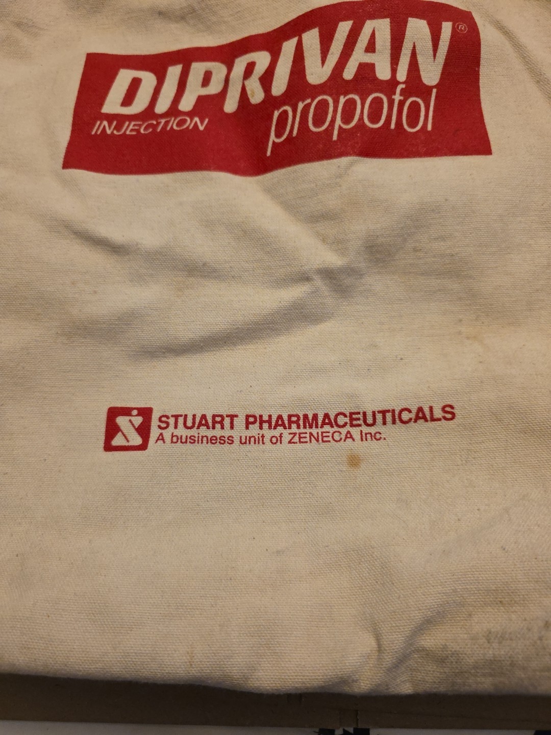 Vintage Diprivan Propofol Tote Bag Pharmaceutical Advertising DIP#5