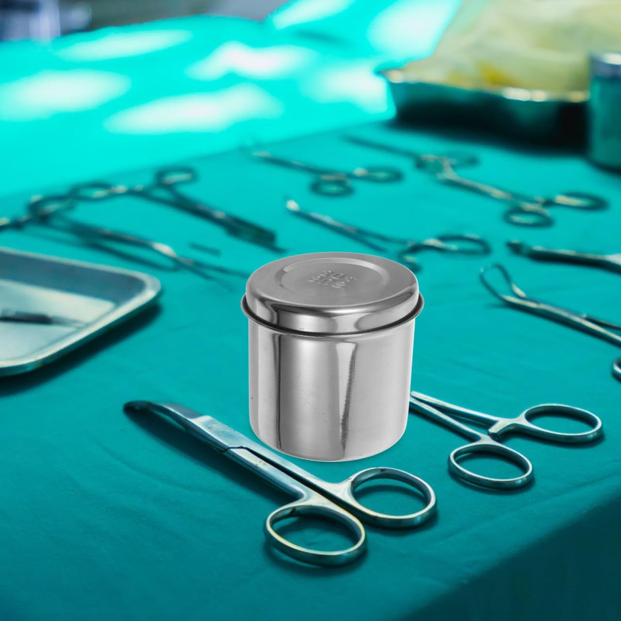 Stainless Steel Storage Jar, Gauze Dressing Unguent Holder 3.54 Inch, Profess…