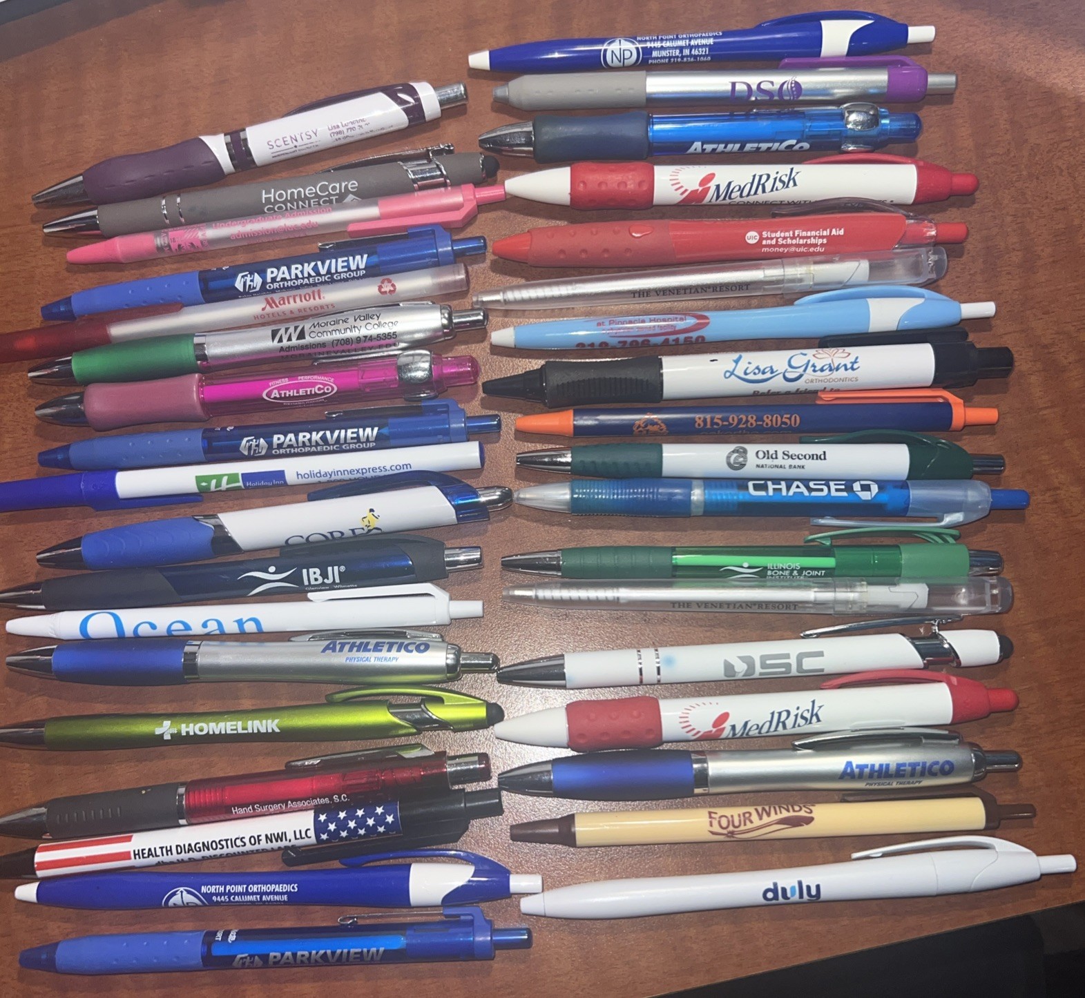 Lot 43 Drug Rep RX Advertising Pens Medical Hotel Casino School Dental Bank