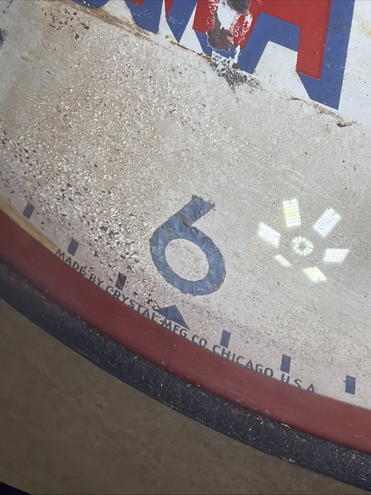 VTG Rexall Drug Store Authorized Agent For BISMA-REX 14” Crystal Clock READ!