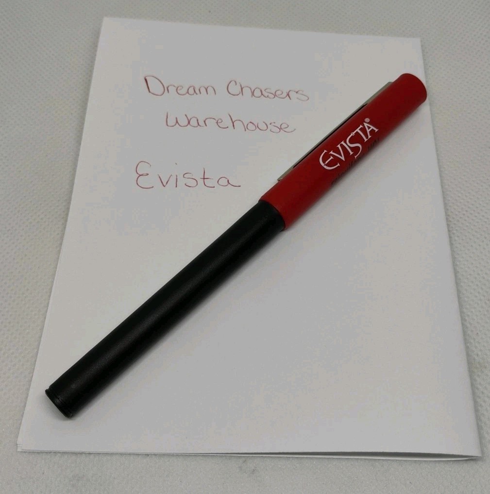 Evista Raloxifene HCI Pharmaceutical Drug Rep Pen Red Bic USA Prop Works