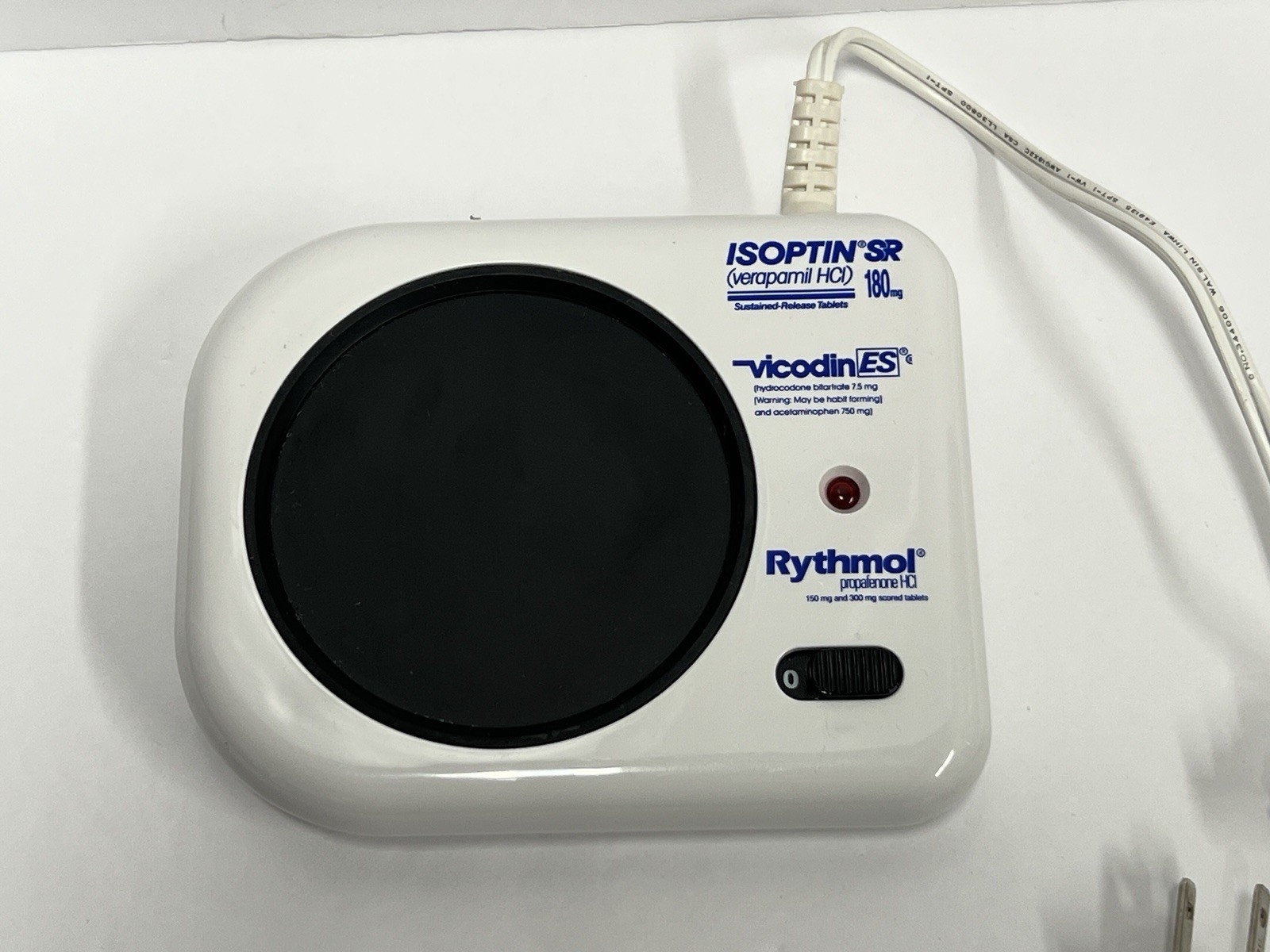 VICODIN Coffee Cup Warmer # MEC-179 Pharmaceutical Promotional – TESTED RARE
