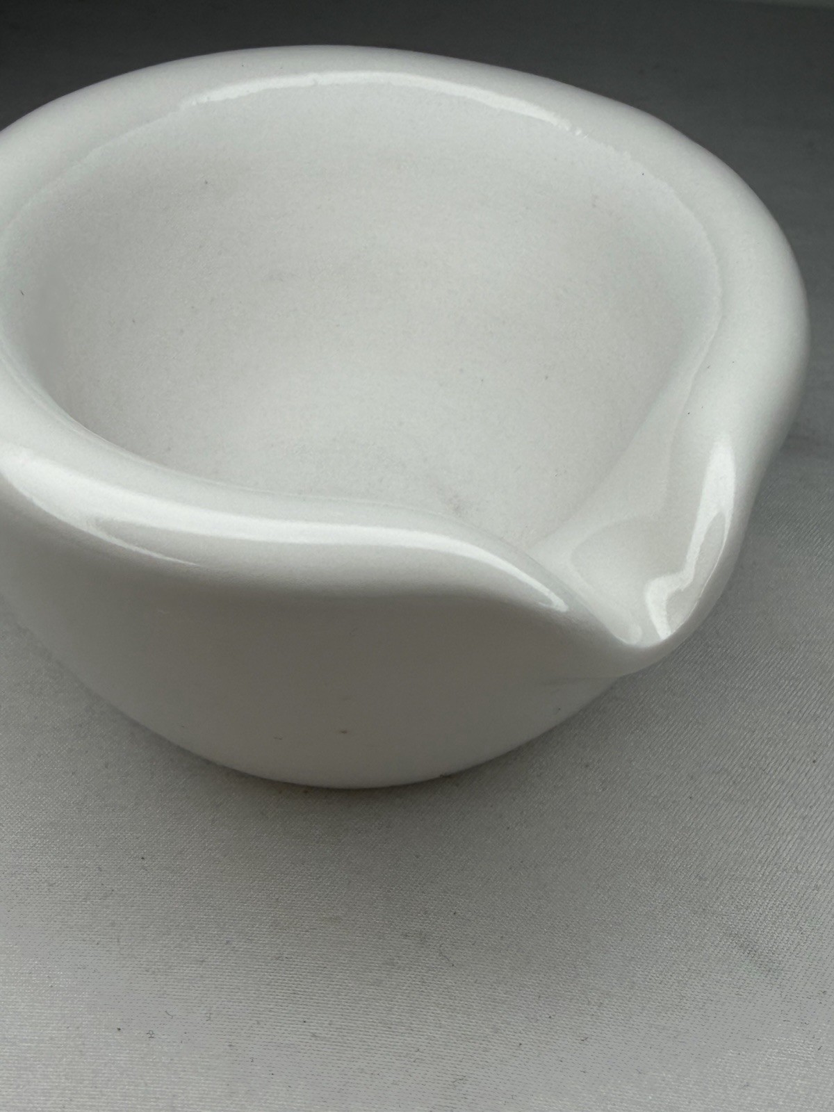 VTG Coors USA 00 CoorsTek 65mL Glazed Porcelain Mortar 3”x2” Pharmacy Apothecary