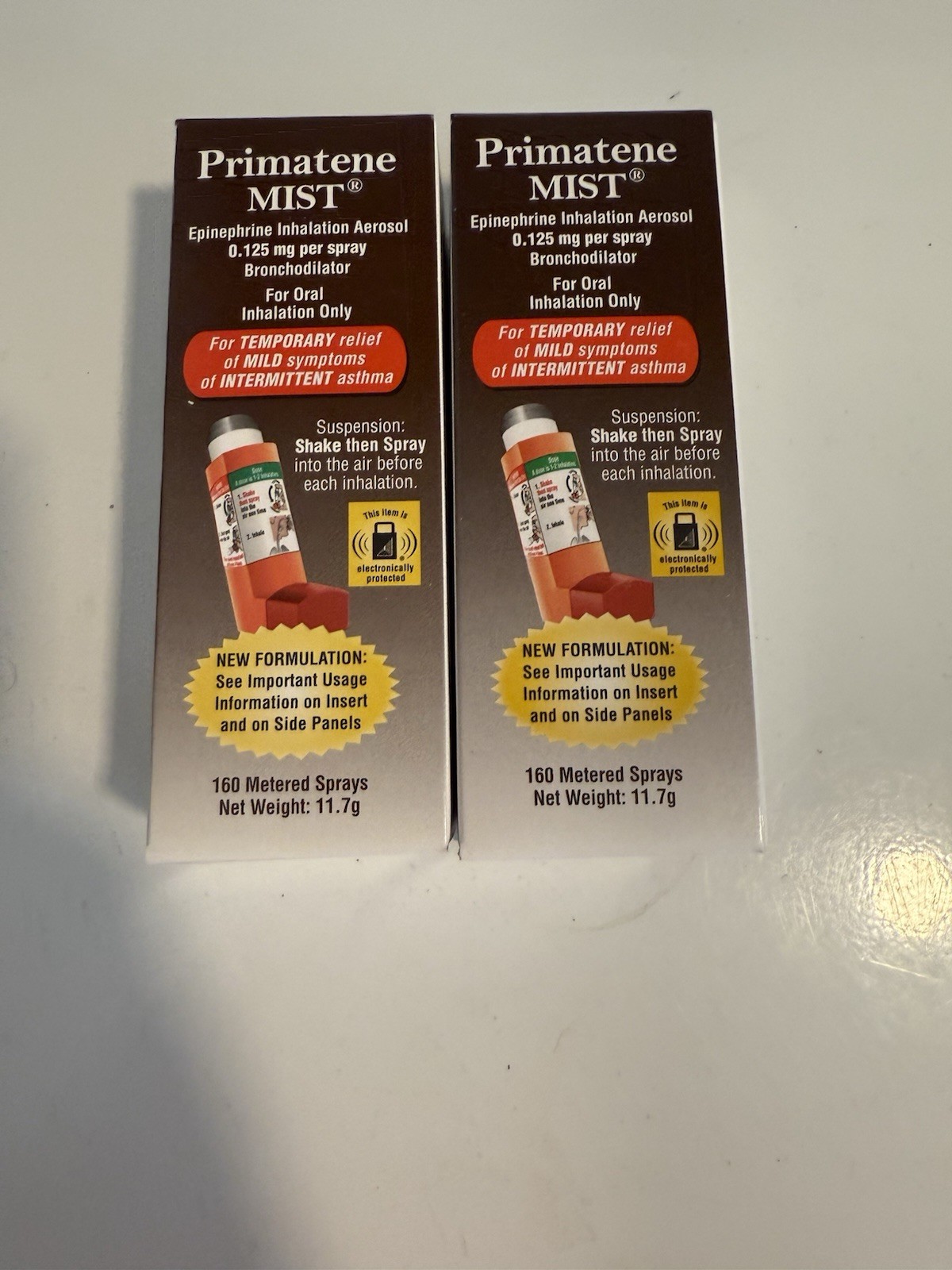 (2 pack) Primatene MIST Epinephrine Oral Inhalation Aerosol
