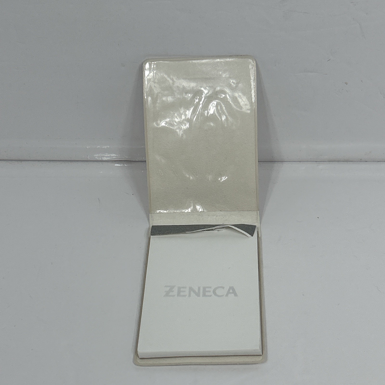 Zeneca Pharmaceuticals Notepad Notes Drug Rep Flap Book White 4″ x 3″ Paper Pad
