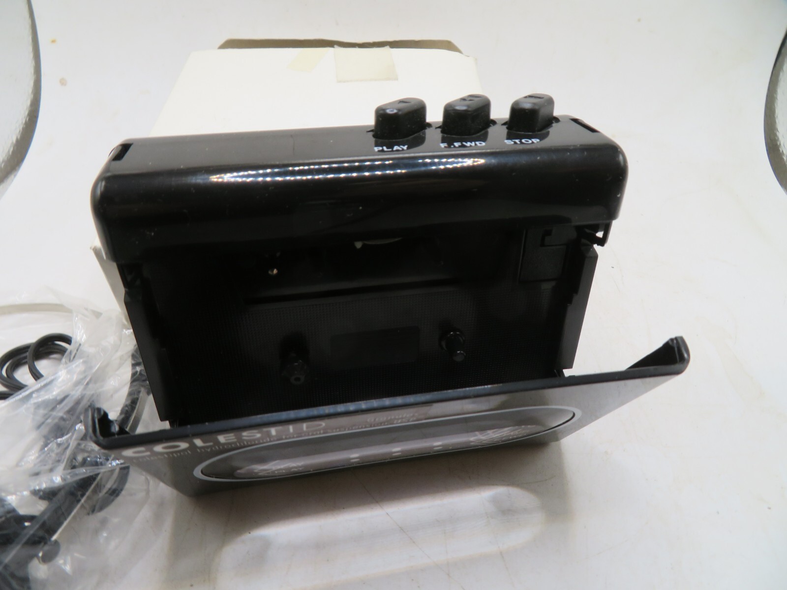 Vintage Upjohn Pharmaceuticals Granule Colestid CASSETTE PLAYE WITH HEADSET BOX