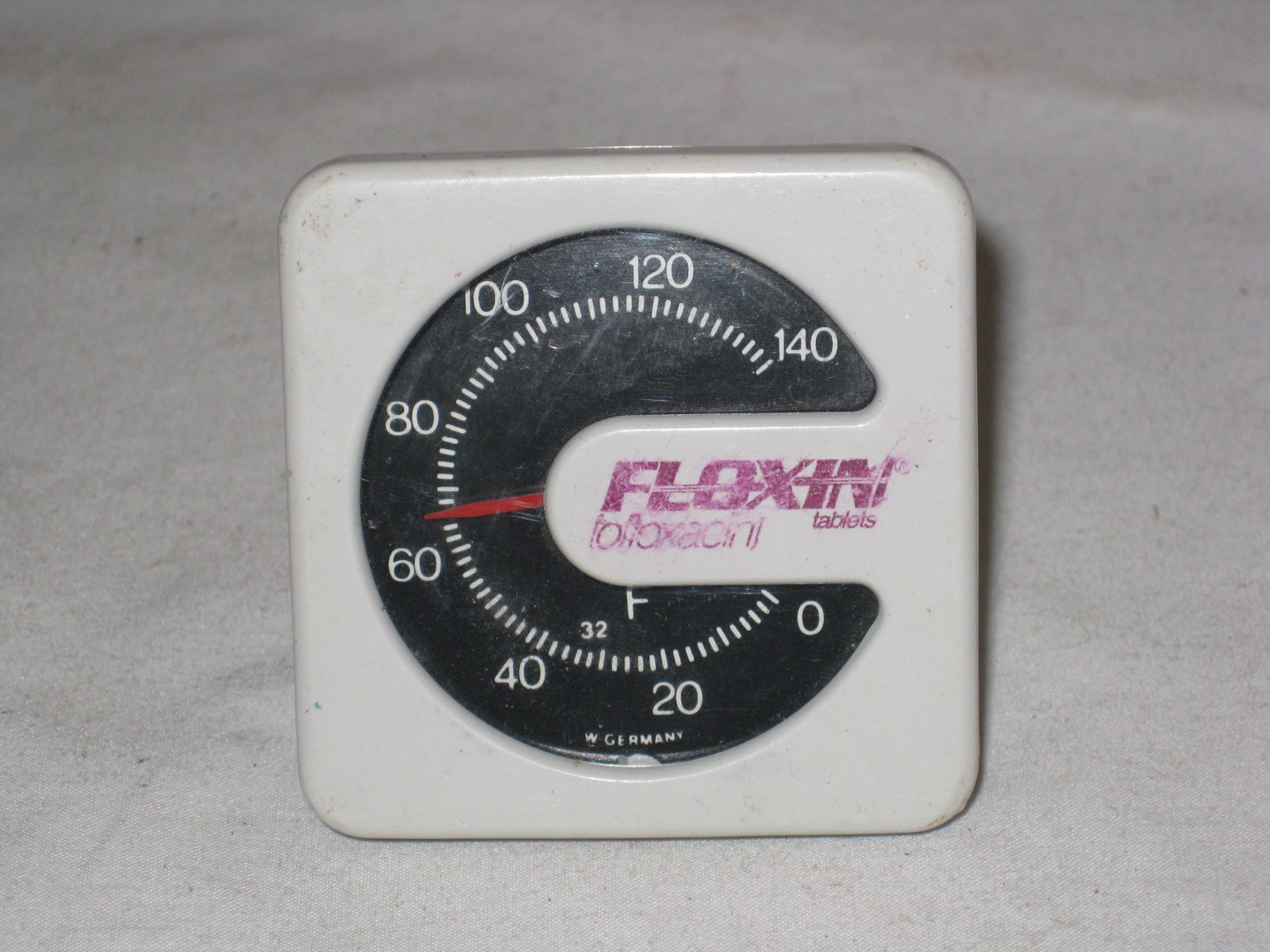 vintage W.Germany temperature gauge FLOXIN pharmaceutical promotional promo