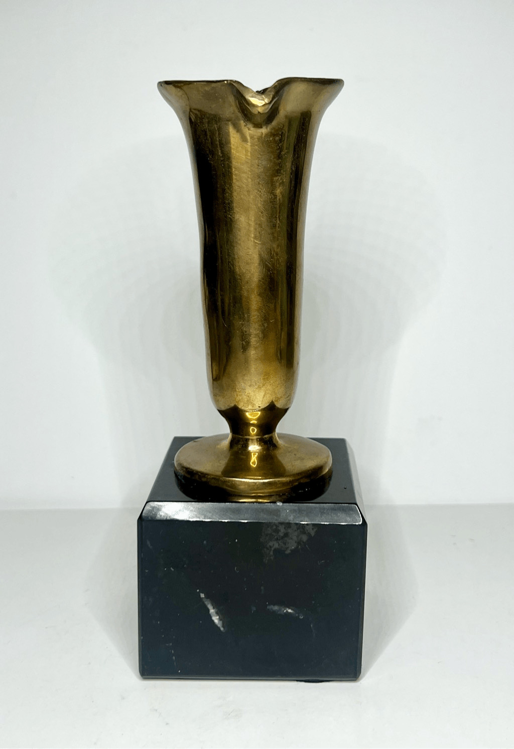 VTG 1943 Solid Brass Pharmacy & Science College Beaker Golden Anniversary Award