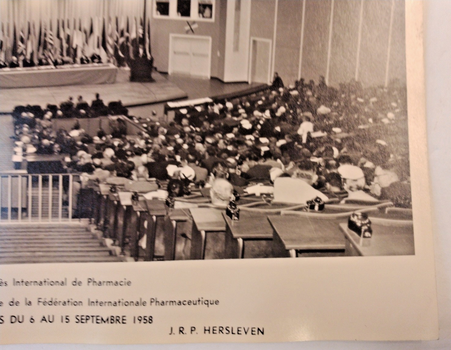 Lot/2- 1958 Real Press Photo International Congress Of Pharmacy General Assembly
