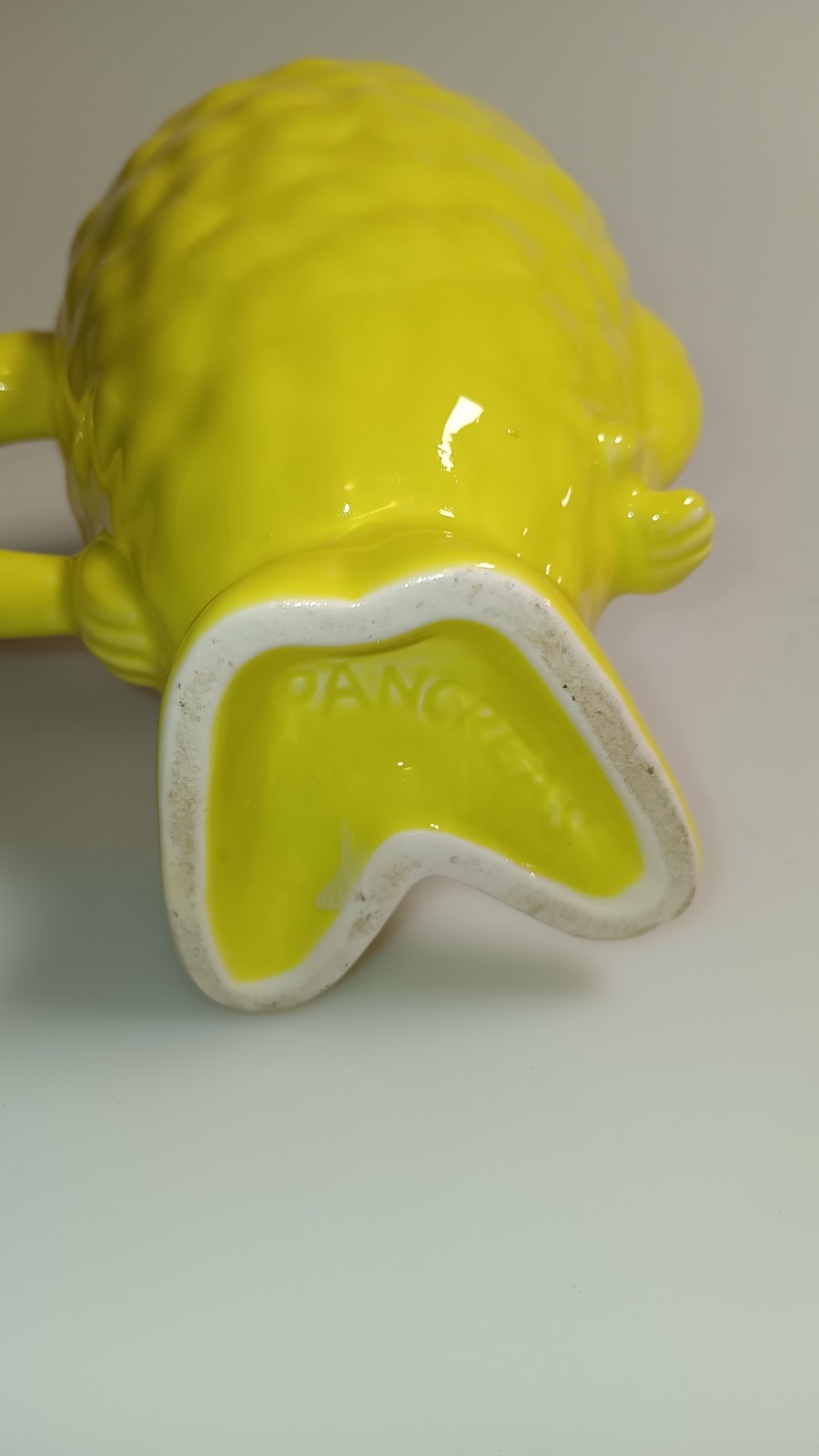 Vintage Actos Family Pharmaceutical Drug Rep Mug Pancreas Character Green/Yellow