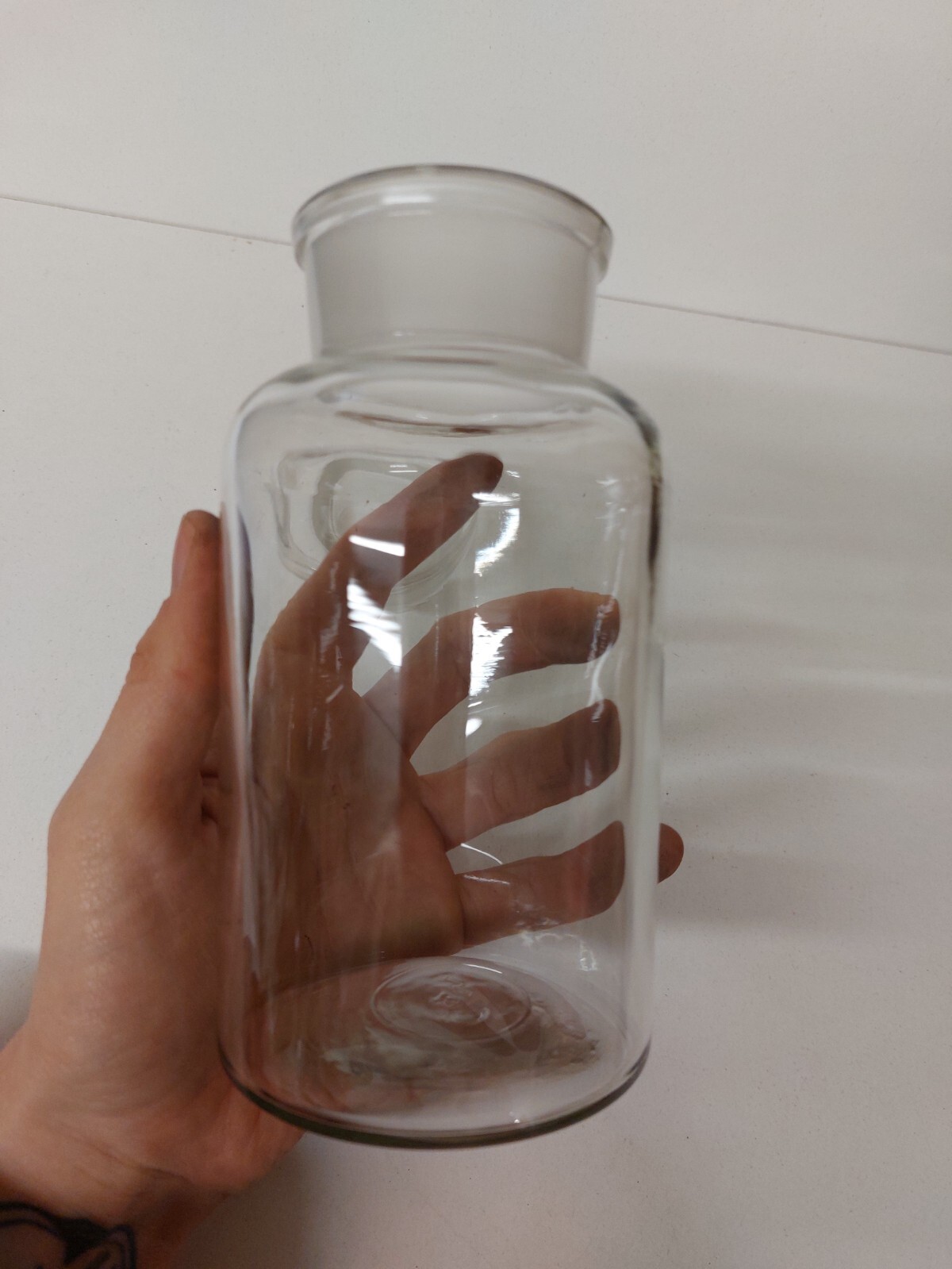 Antique Glass Pharmacy Chemist Apothecary Science Bottle With Stopper