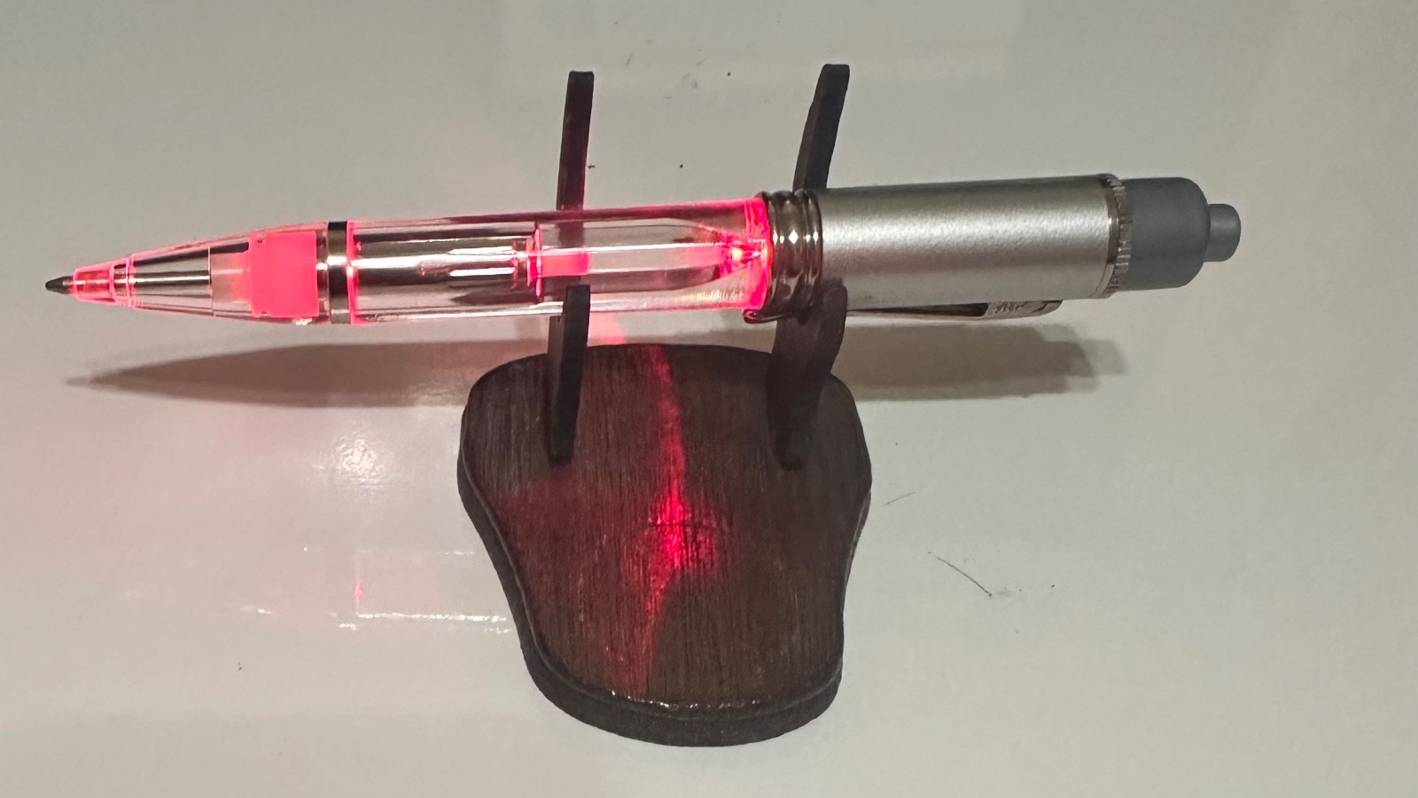 Vintage Lescol XL 80mg LIGHT-UP Drug Rep Pen, RED LED WORKS, Rare Pharma Swag