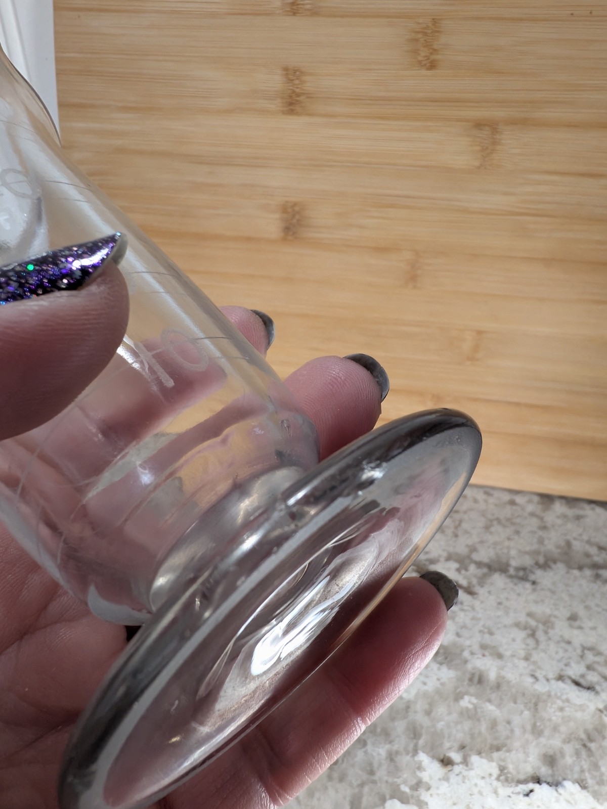 Apothecary Conical Footed Glass Measuring Beaker Spout Vintage 4oz 5.25 Pharmacy
