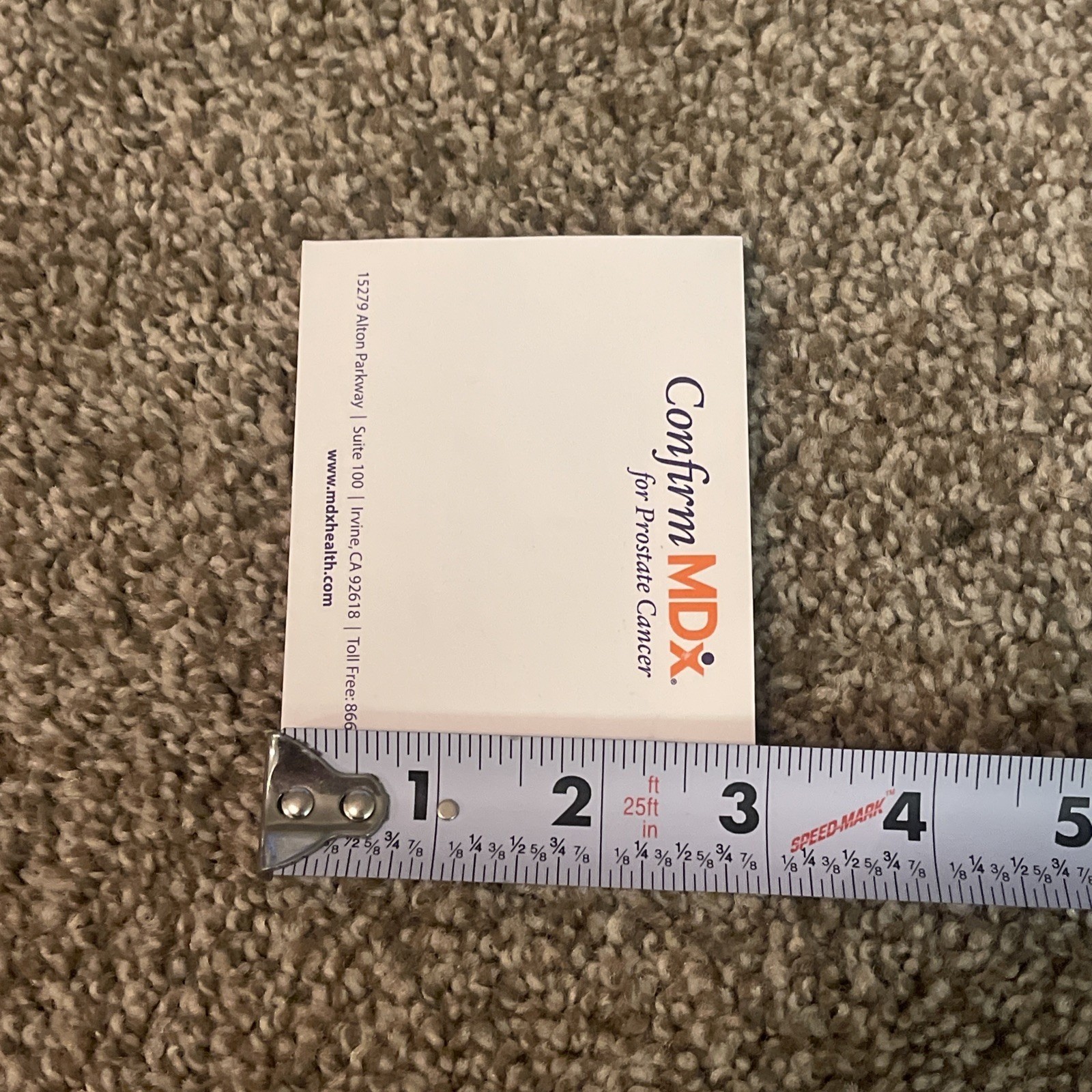 Confirm MDx Drug Rep Pharmaceutical Promo Advertising Sticky Note Pad Prostate