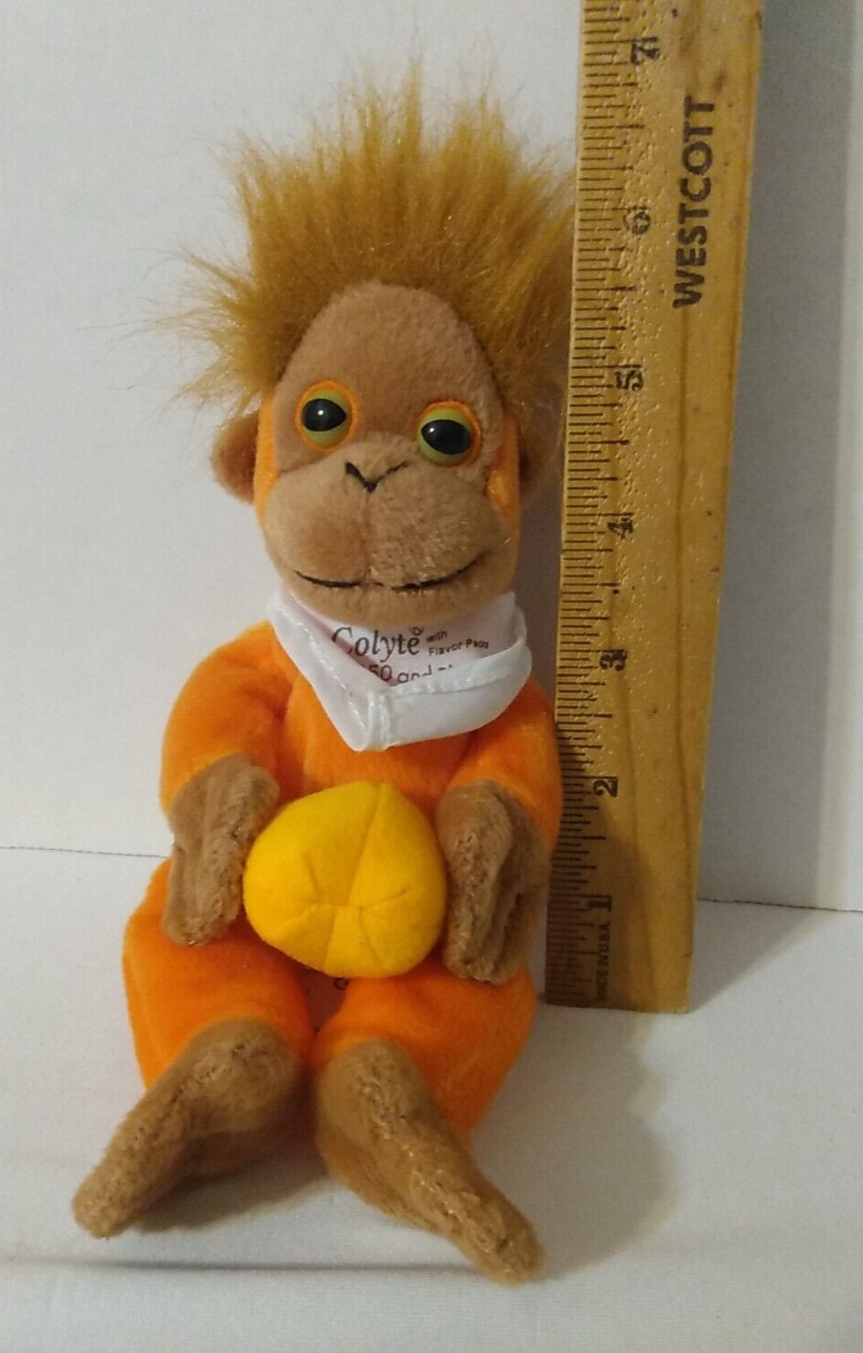 Orange Monkey Plush Holding Ball Toy 8″ Pharmaceutical advertisingSemo