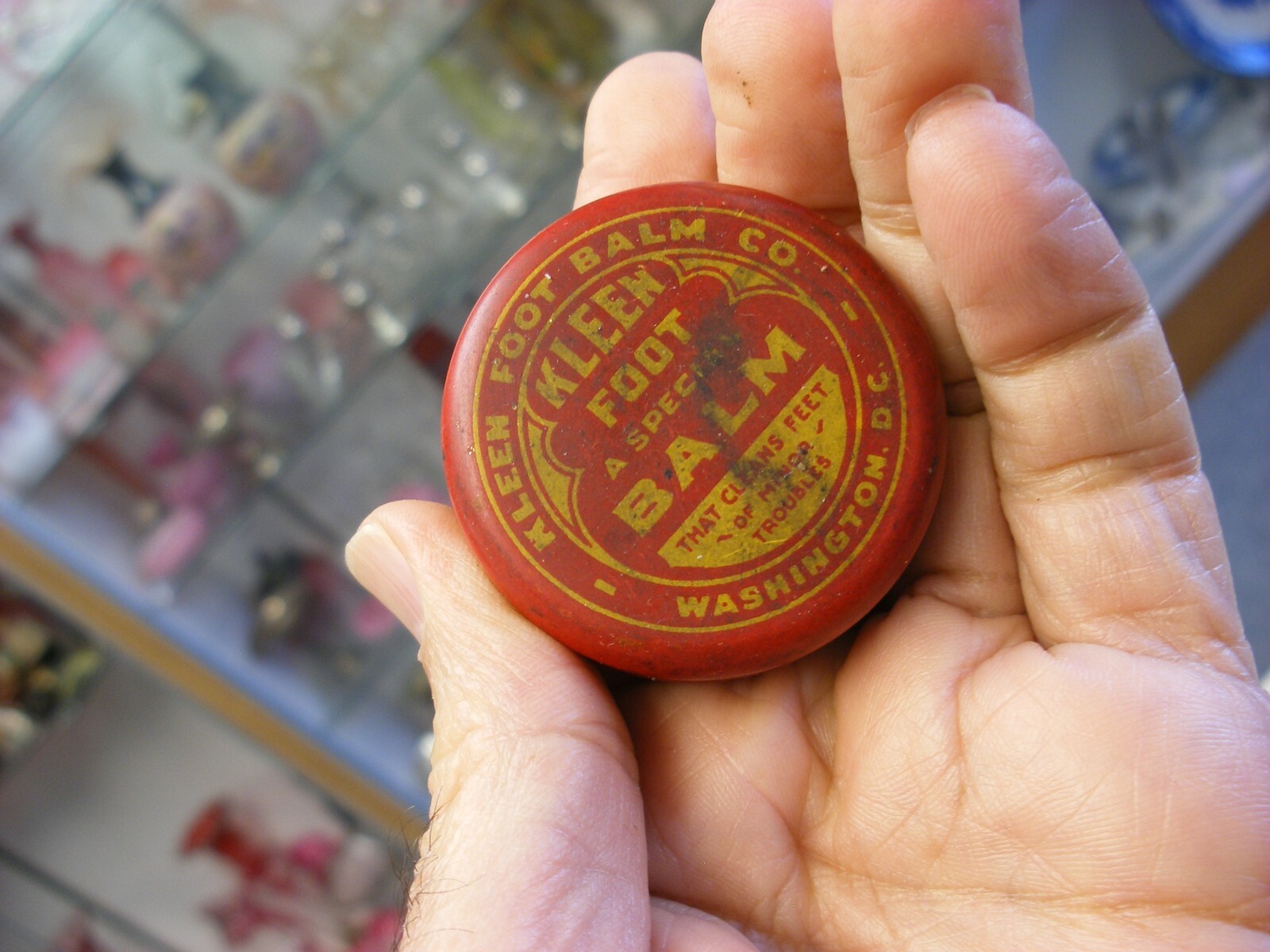 Antique Vtg Medical Dental Pharmacy – Kleen Foot Balm Tin