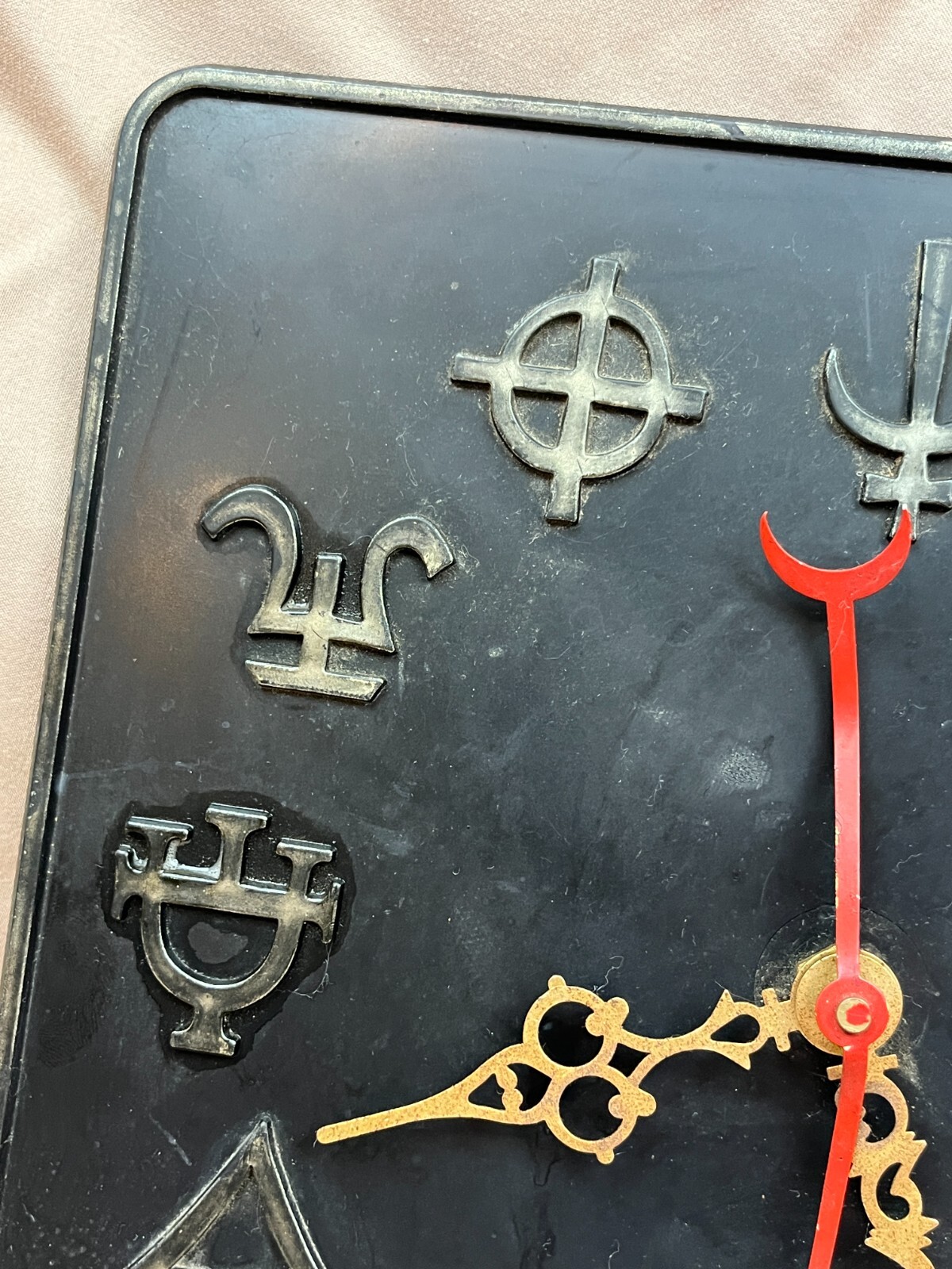 Alchemy Vintage Clock Pharmacy Apothecary Symbols