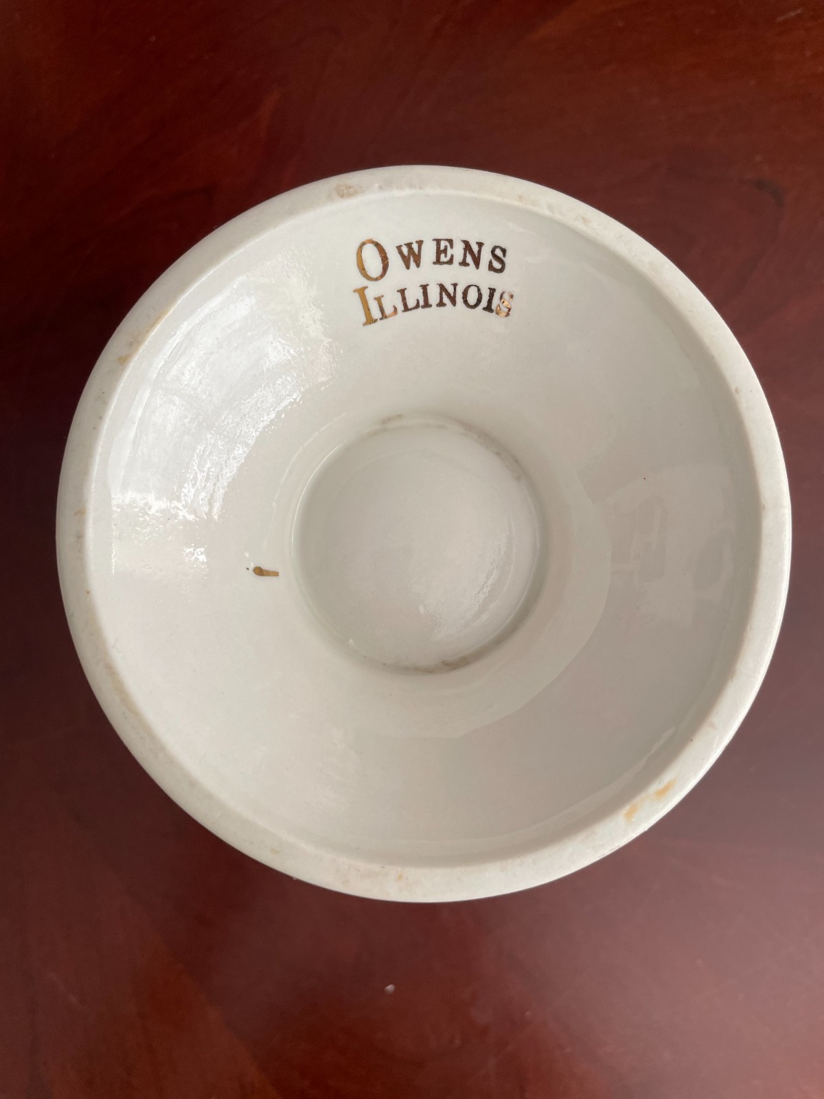 Vintage Owens Illinois RX Porcelain Pharmacy Apothecary Mortar Prop Halloween