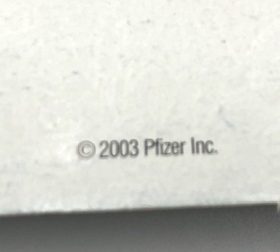 Vtg 2003 Pfizer Relpax Large Notepad Pharmaceutical Drug Rep Promo Merch HTF