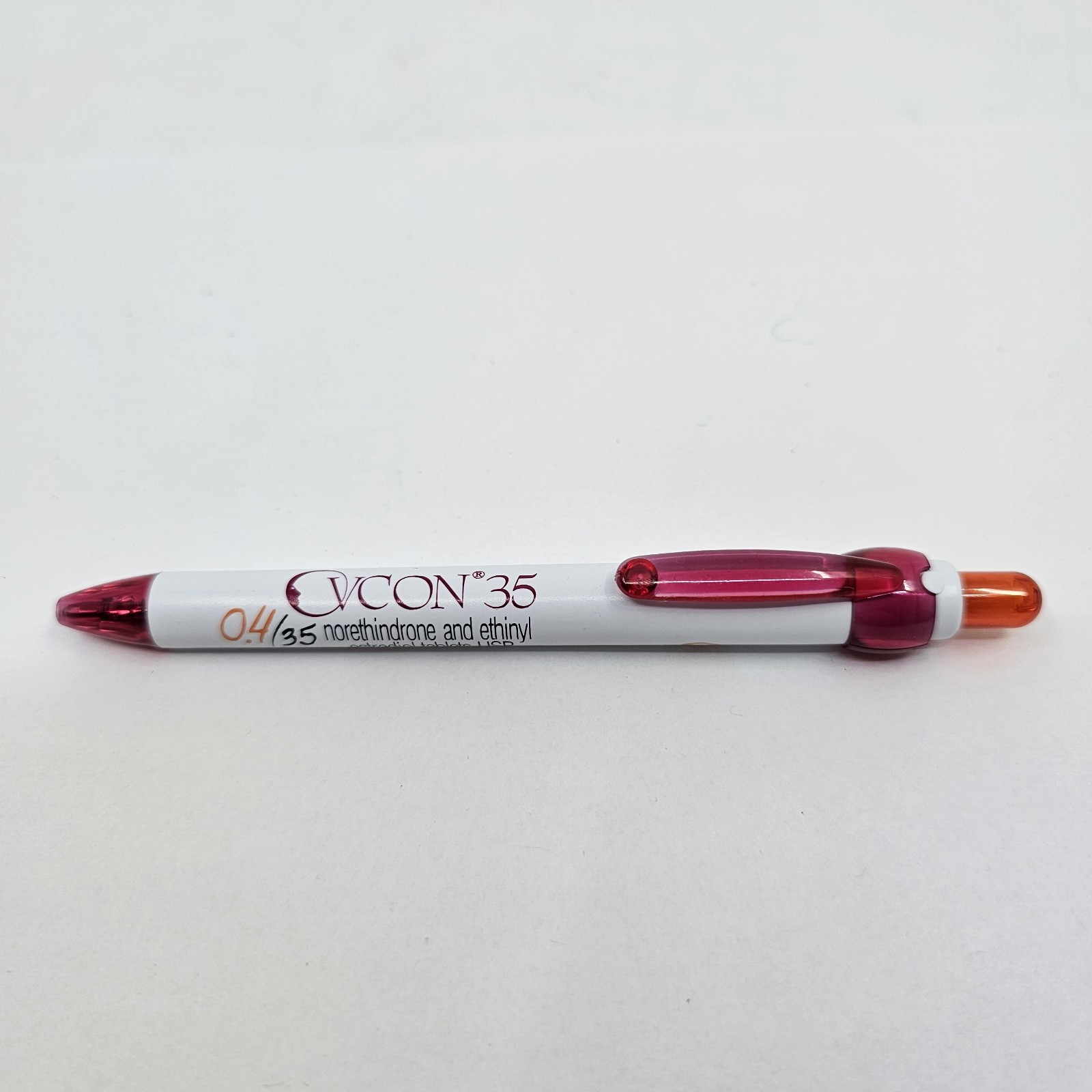 Ovcon 35 Pharmaceutical Pen Black Ink White Pen