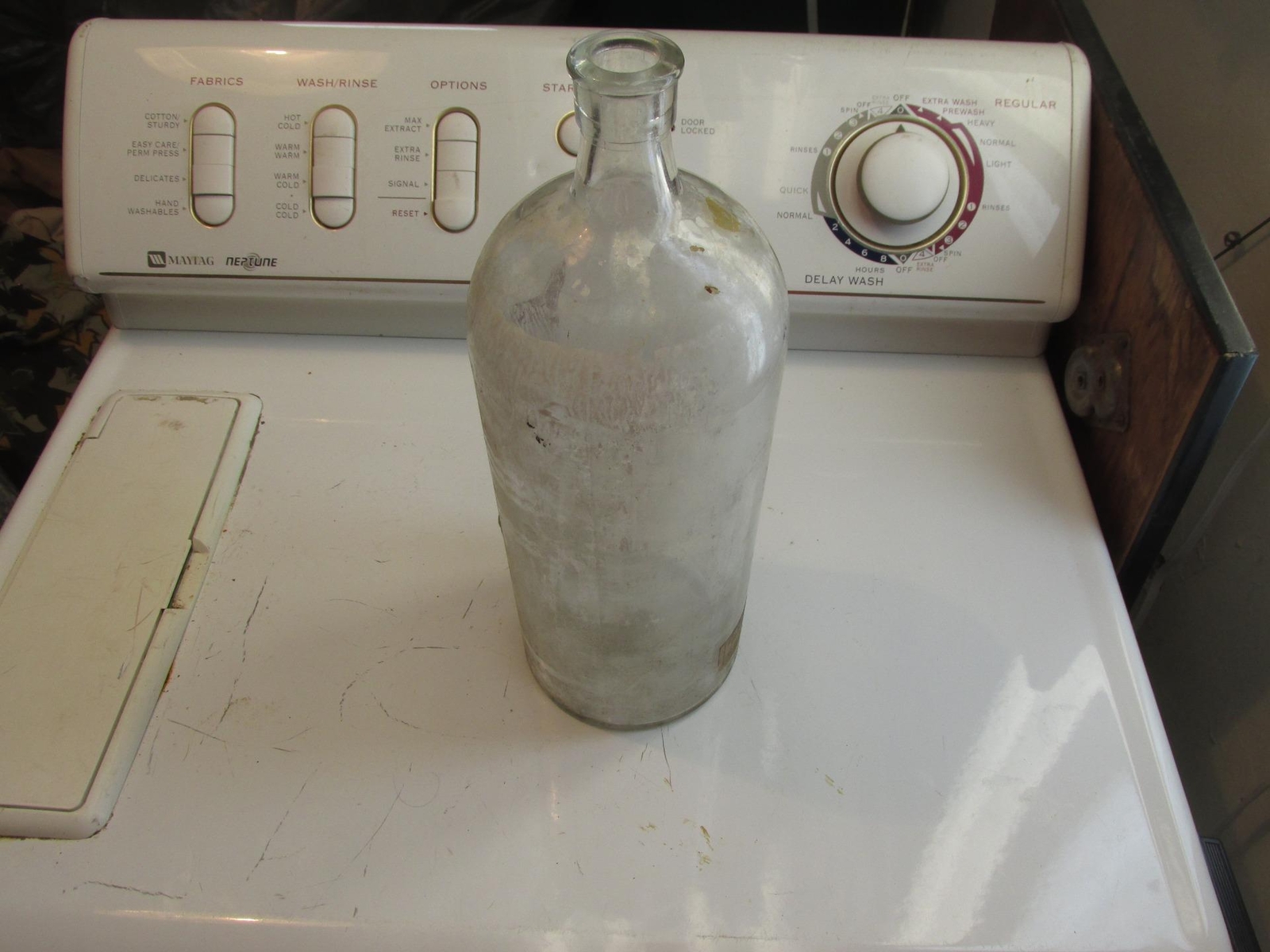 Large Glass Jug Cremor Kaolinus Exell Bros Sheffield 100 Years old