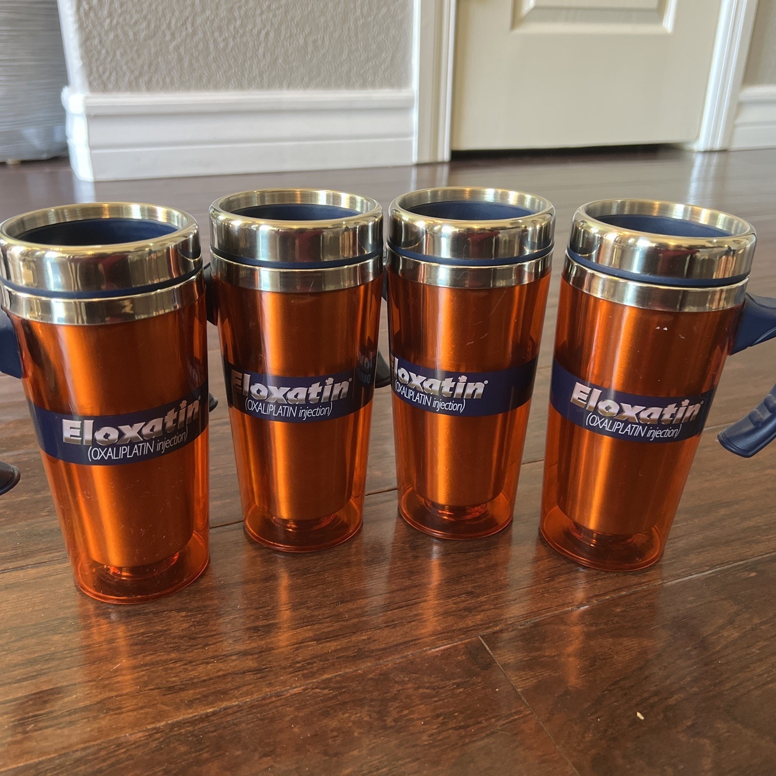 4-Eloxatin Oxaliplatin Thermal Coffee Travel To Go Cup Mug Pharmaceutical Drug