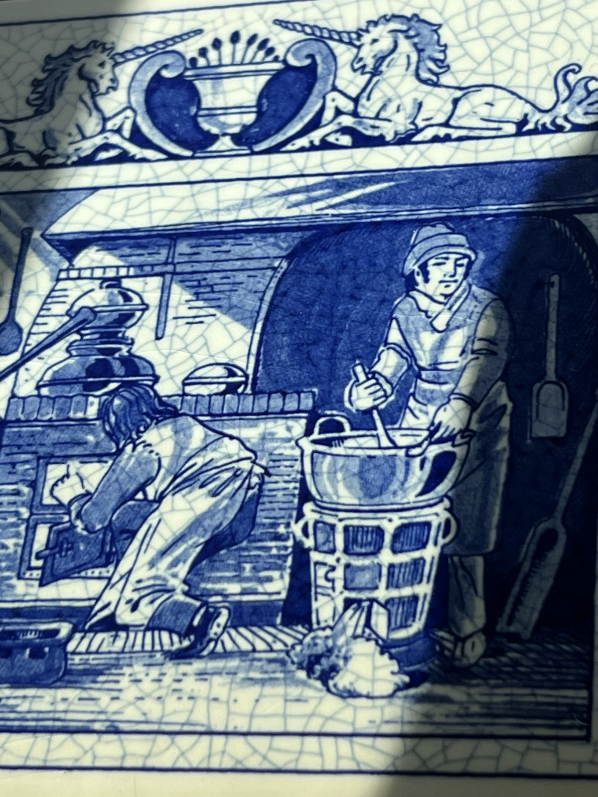 SET OF 5 DELFT HOLLAND PHARMACY SCIENCE TILES 1987 For BURROUGHS WELLCOME CO.
