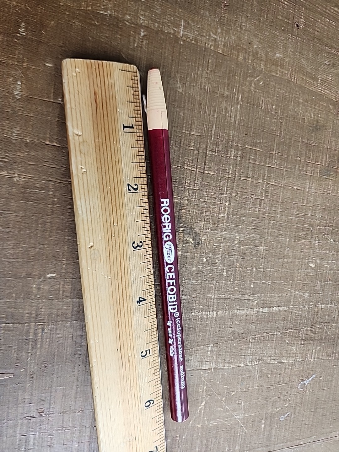 CEFOBID CEFOPERAZONE ROERIG PFIZER PHARMA VTG Advertising Paper Wrapped Pencil