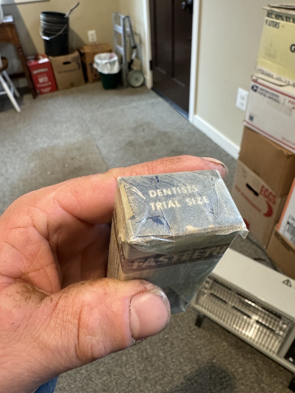 Fasteeth Alkaline Denture Powder Clark Cleveland Inc Binghamton NY Vintage Box