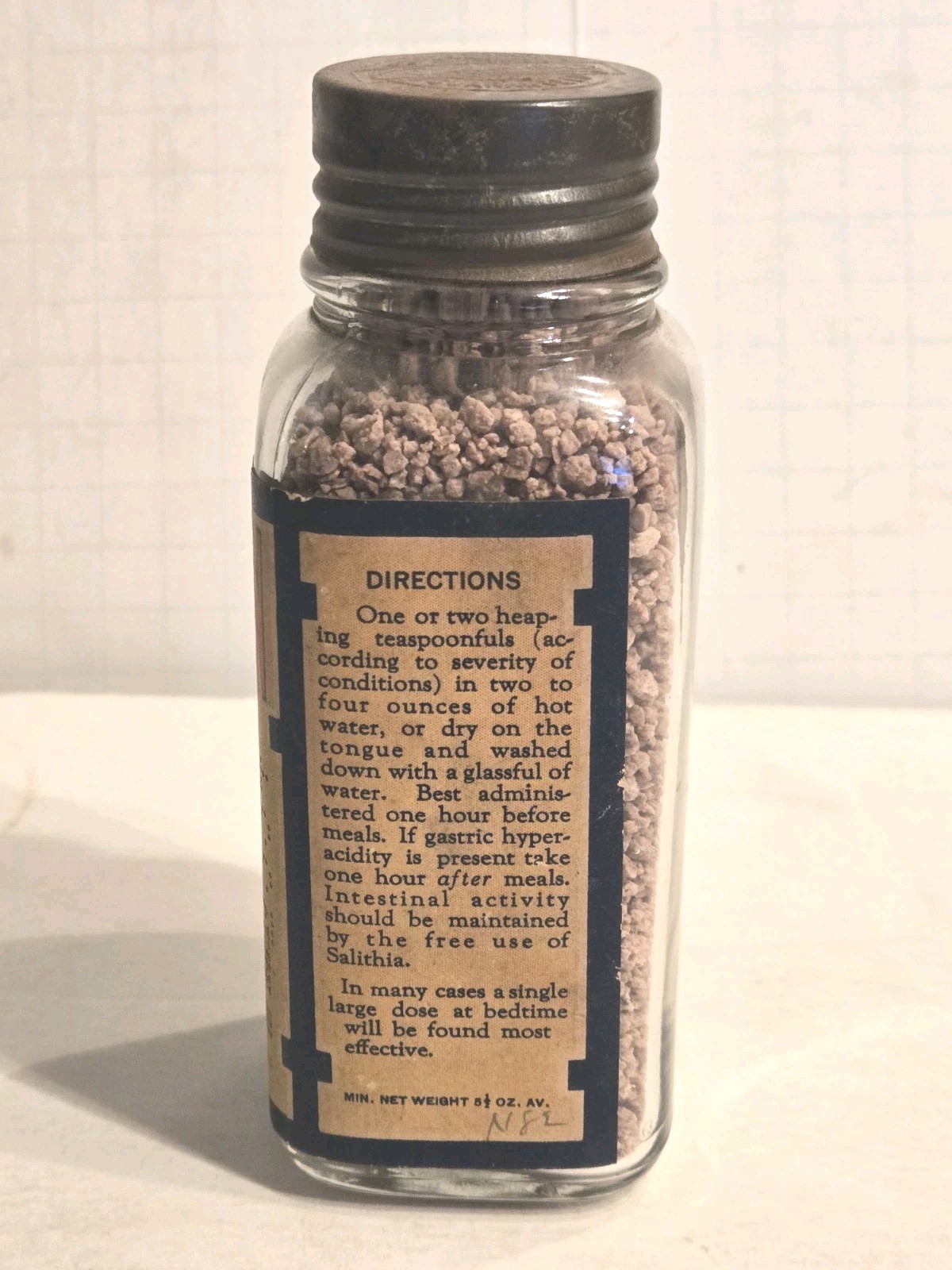 Scarce Vintage Abbott Laboratories Glass Medicine Bottle w/ Label Sodoxylin