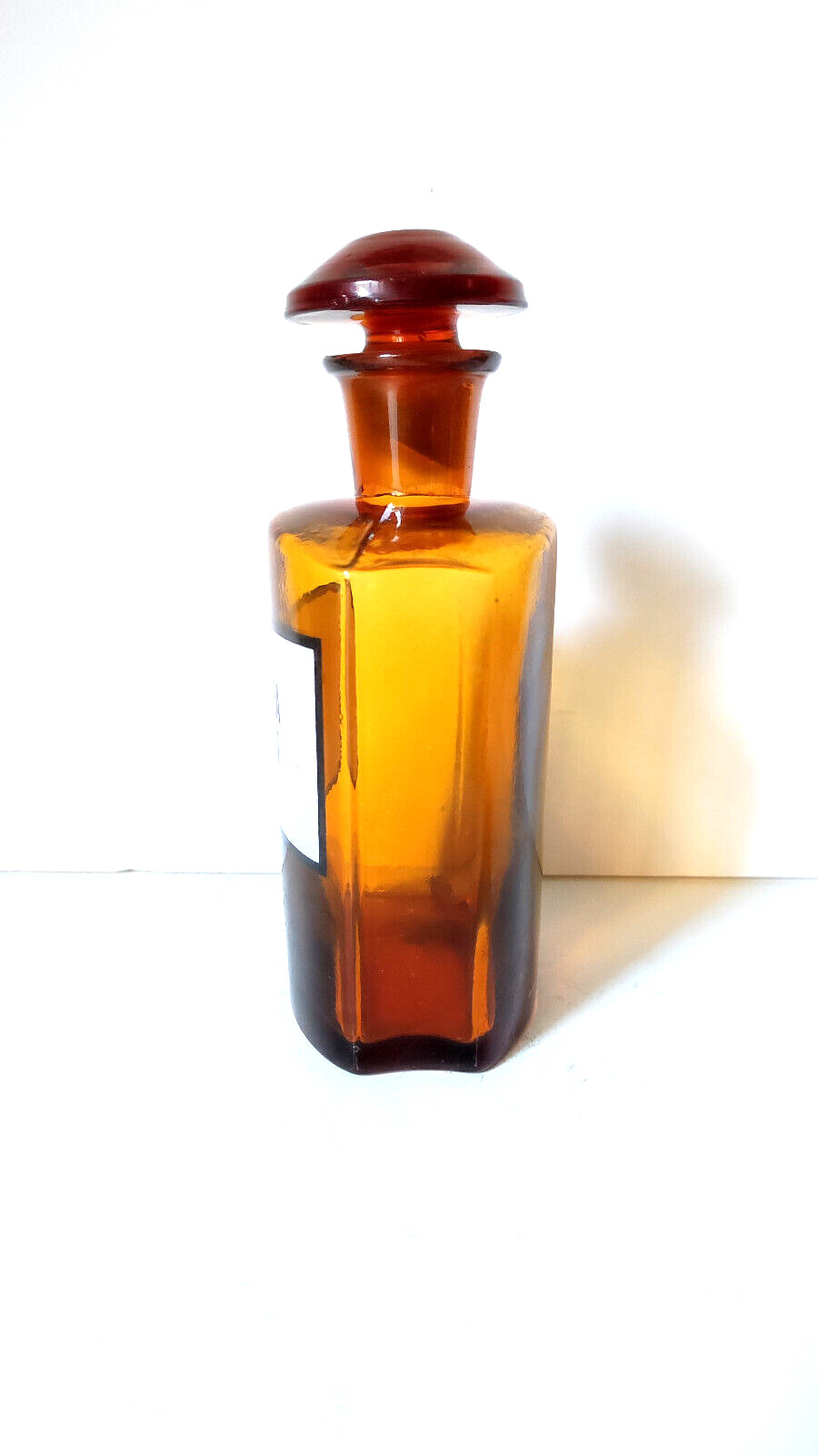 TINCTURA CAPSICI Vintage Glass Apothecary Pharmacy Brown Bottle 250ml
