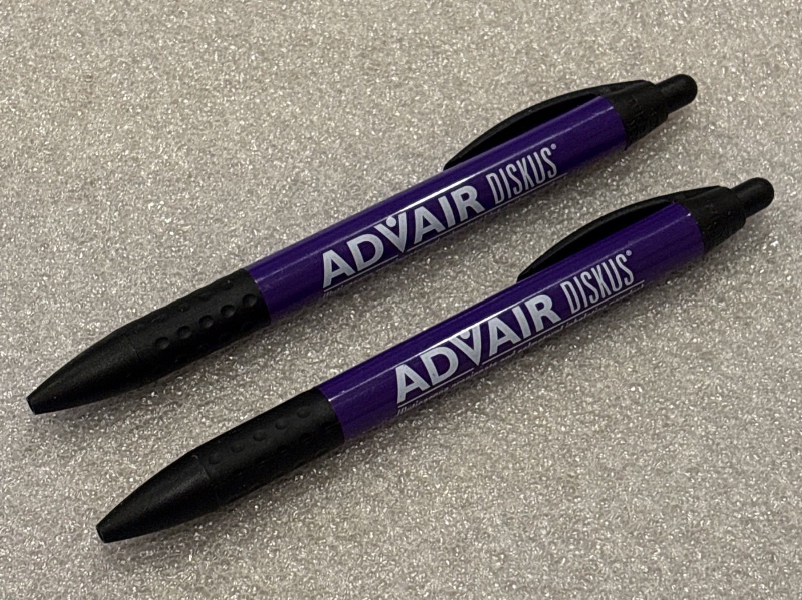 (2) Advair Diskus Pharmaceutical Drug Rep Promo Advertising Pen Works
