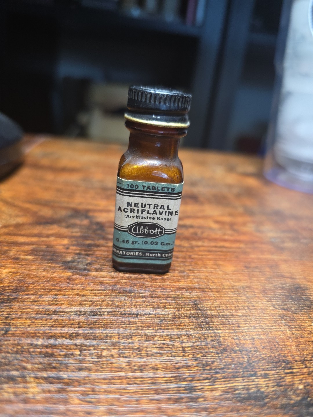 Apothecary Collectible Acriflavine. Empty