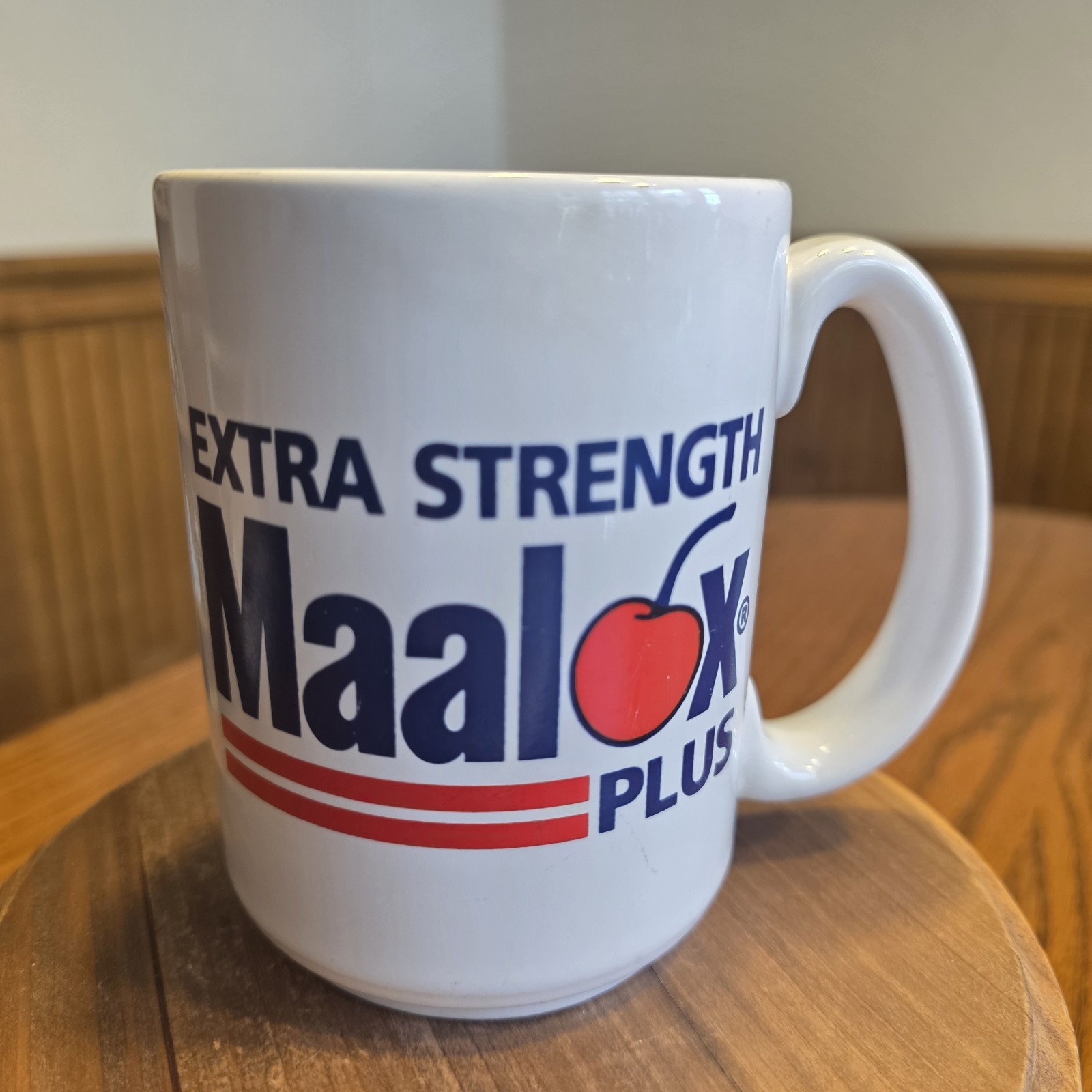 VTG Maalox Plus Ceramic Mug Cup Pharmacy Medical Advertising Made In England