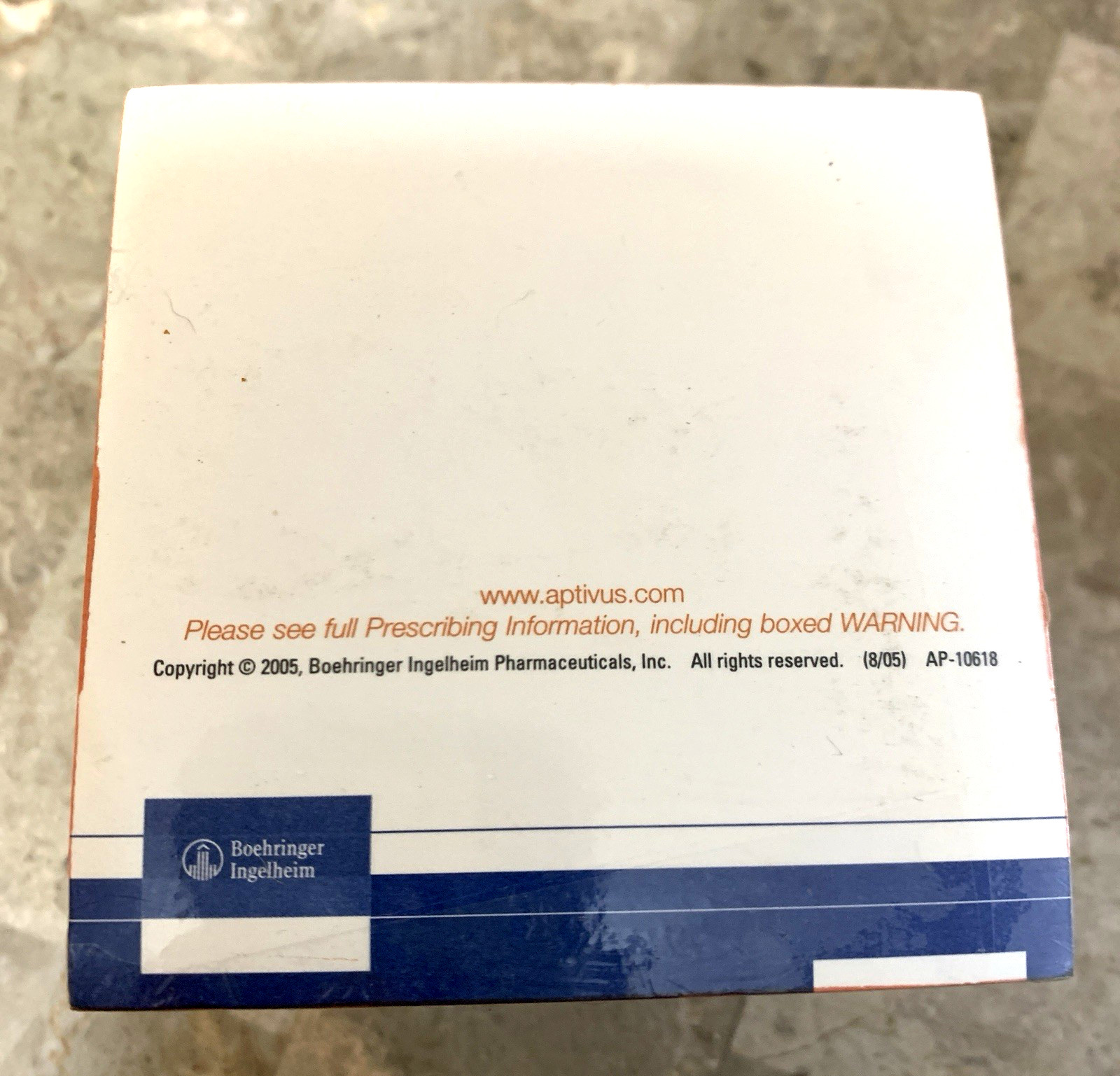 Aptivus Pharmaceutical Drug Rep Notepad Sticky Notes Promo Advertising Gift 2005