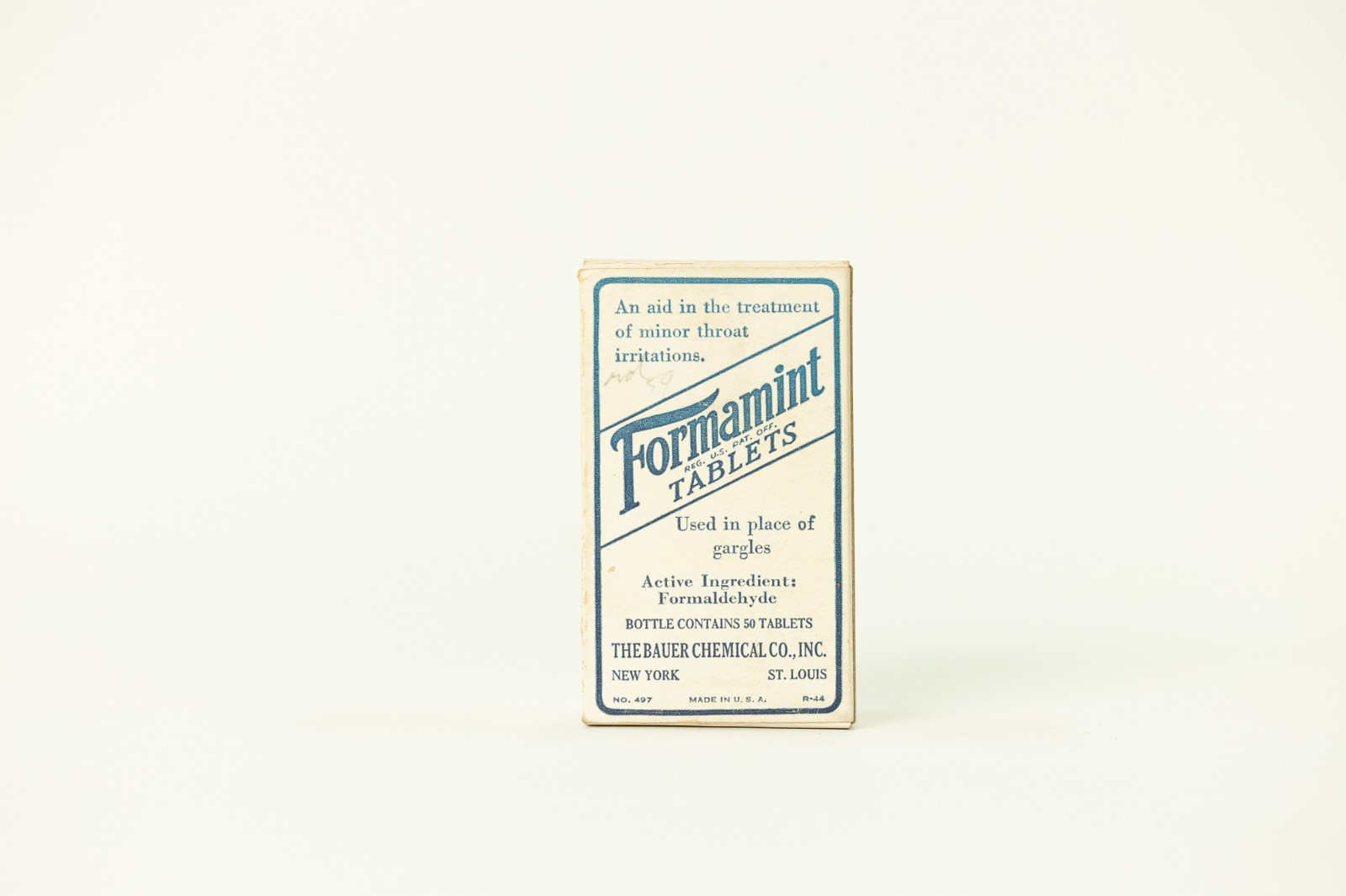 Vintage Formamint Tablets – Minor Throat Relief – Bauer Chemical Co., Early 1900