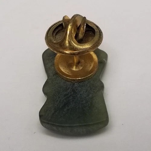 Vintage Jade Pin Pharmacists Pharmacy Mortar And Pestle Lapel Hat Tie Pin