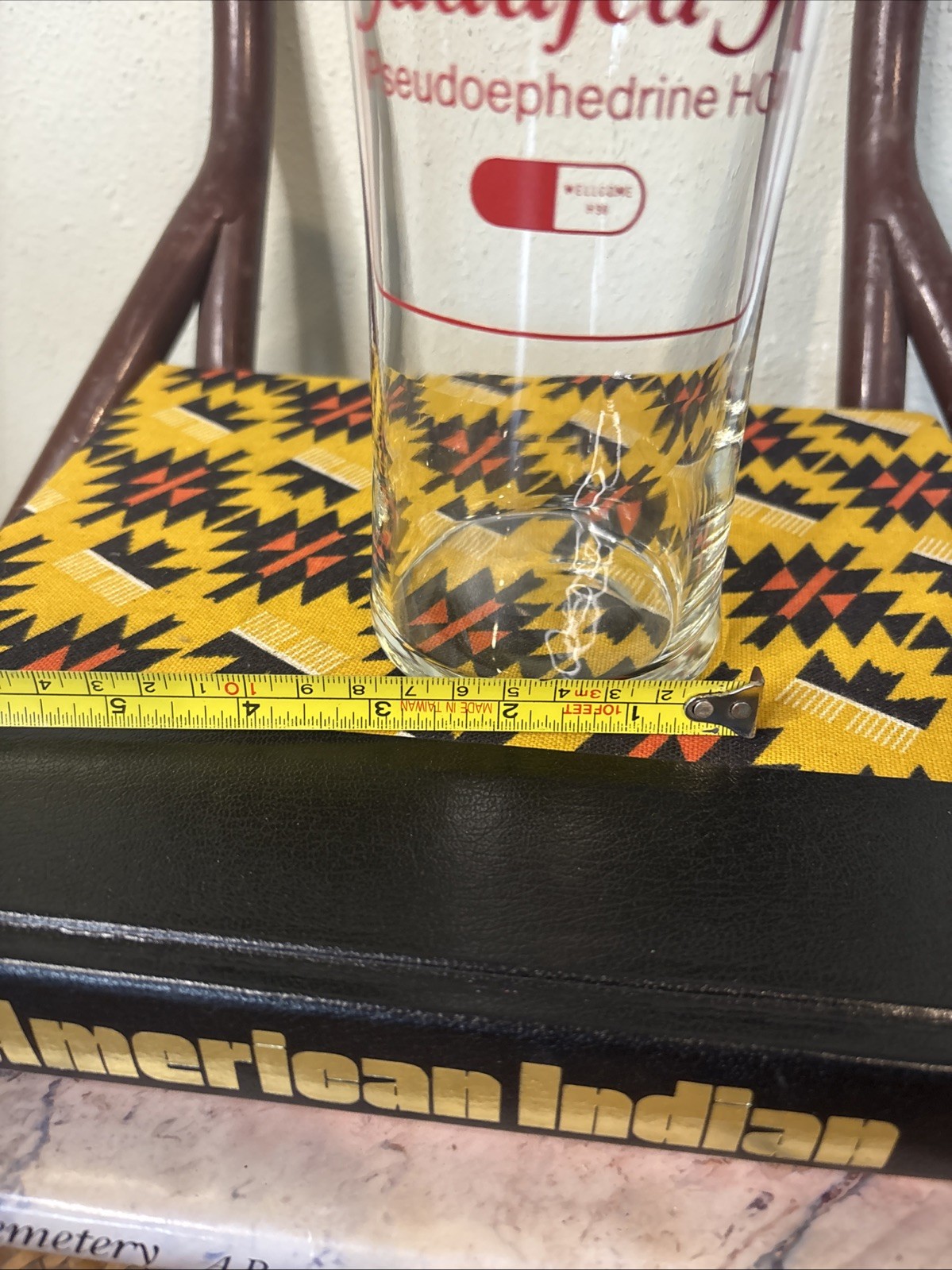 VTG Sudafed SA Glass Apothecary Jar Rare Drug Rep Promo Prop Pharmacist Display